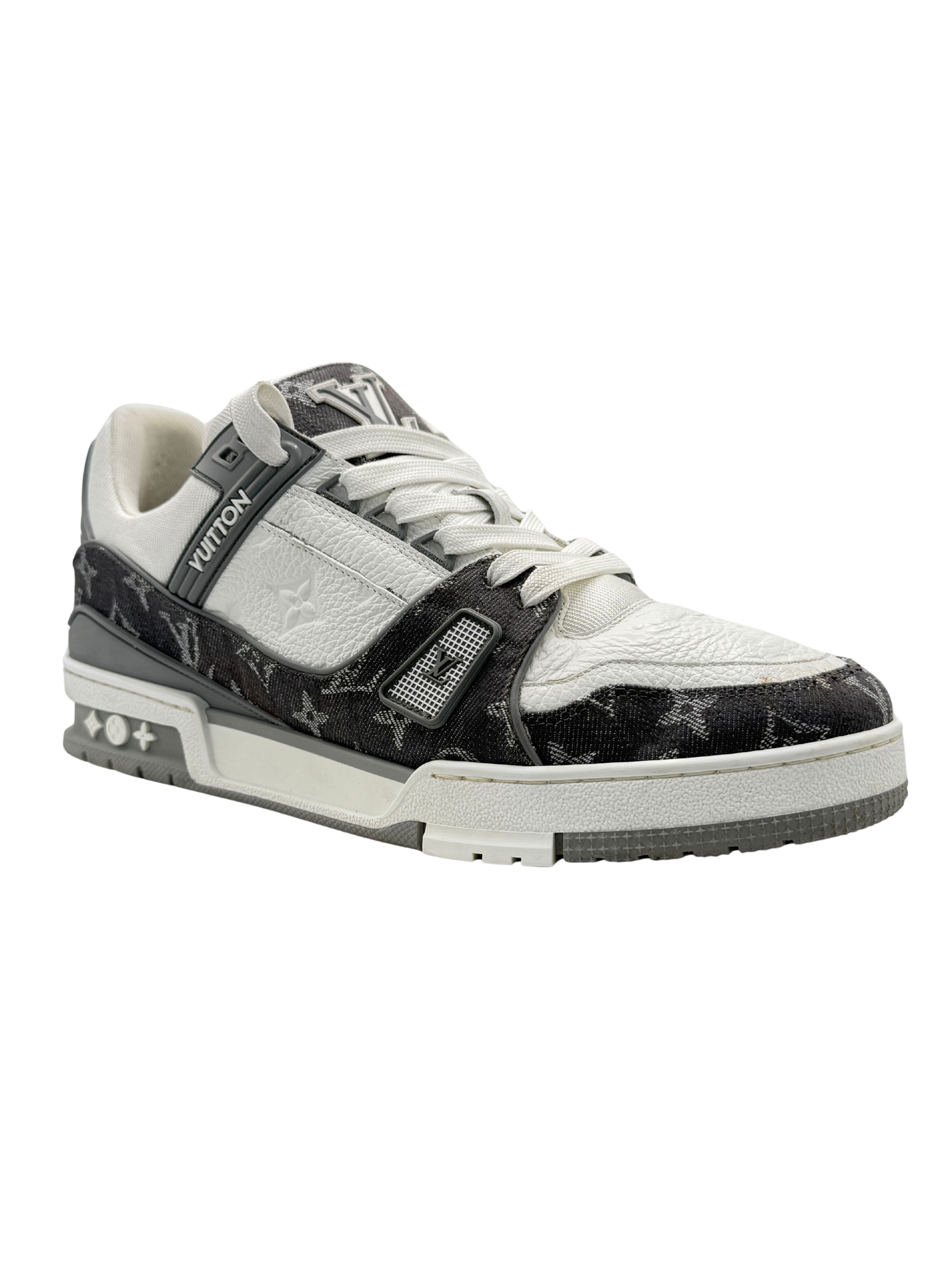 Louis Vuitton Monogram Denim LV Trainer - Grey Louis Vuitton