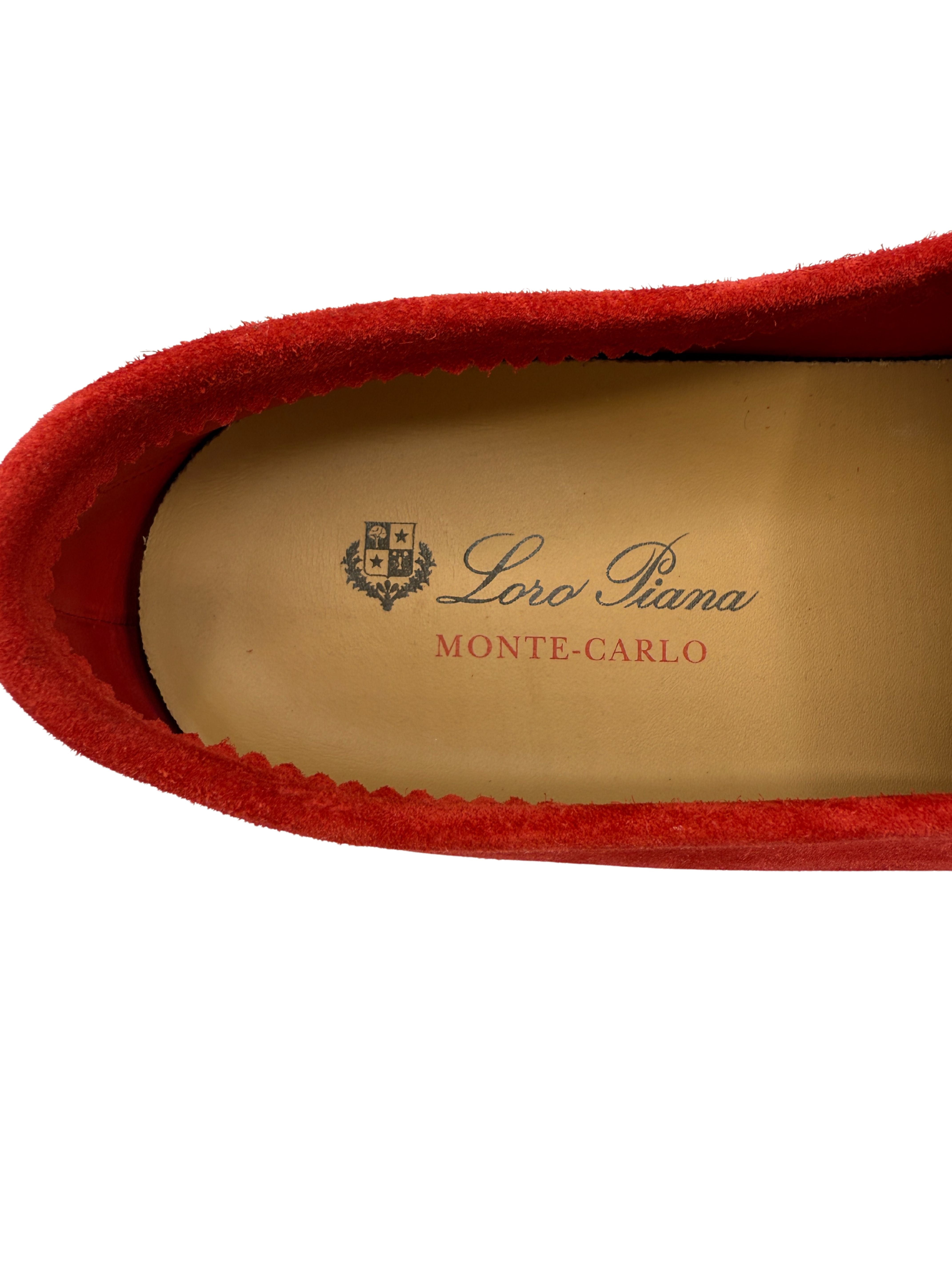 Loro Piana Summer Walk Monte Carlo Exclusive Loafer - Red (Unused) Loro Piana