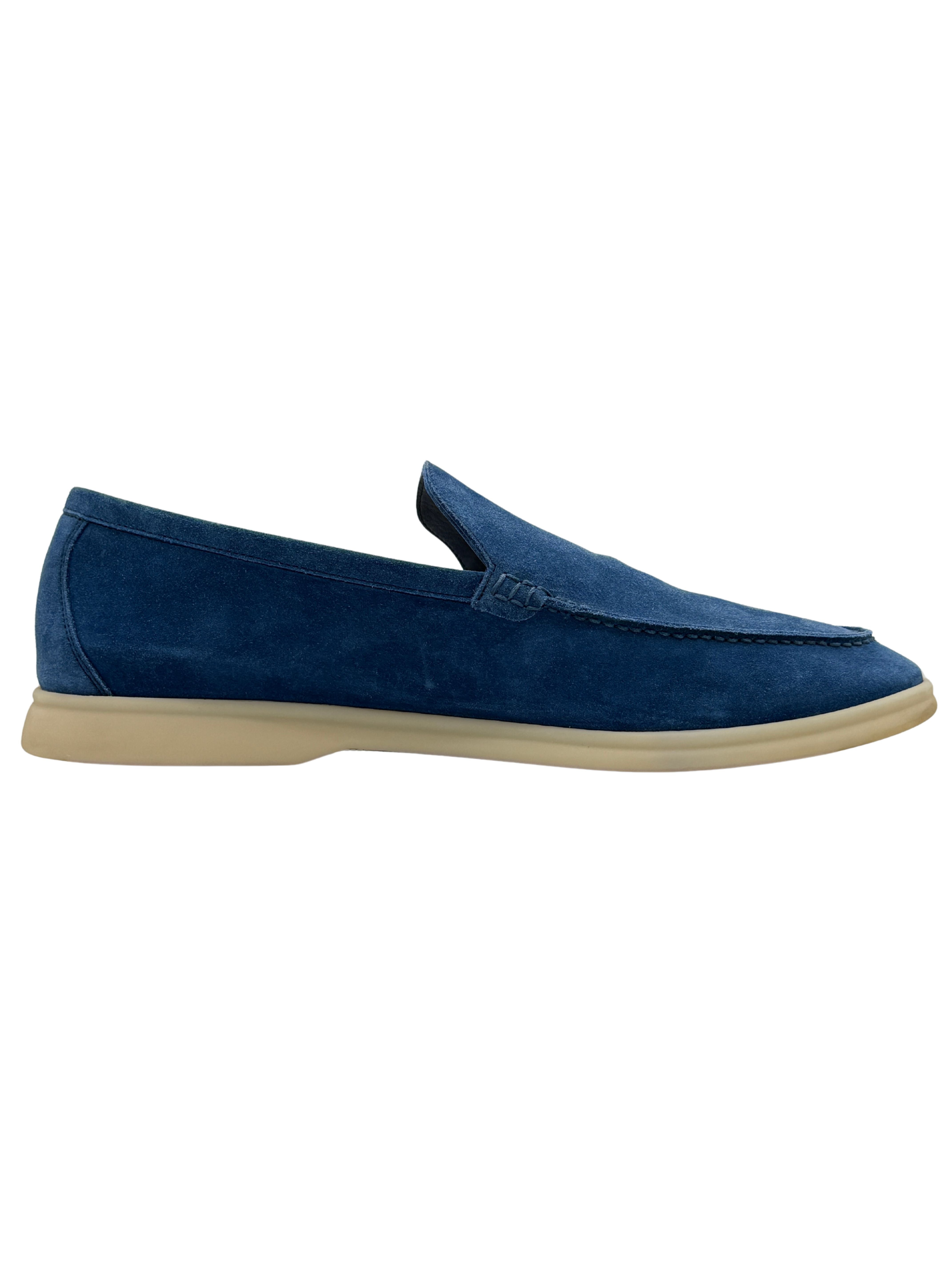 Loro Piana Summer Walk Suede Loafer - Blue Loro Piana