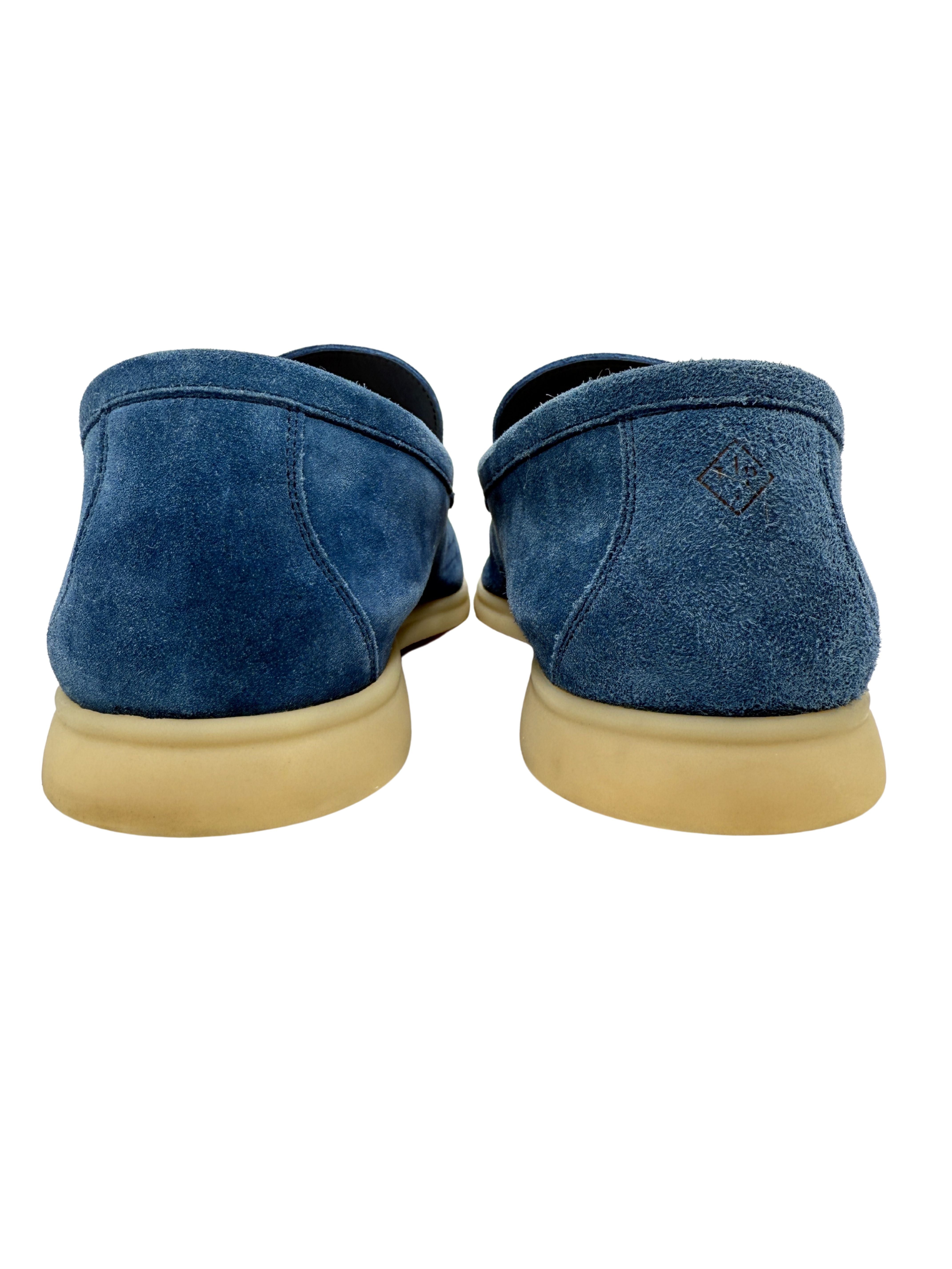 Loro Piana Summer Walk Suede Loafer - Blue Loro Piana