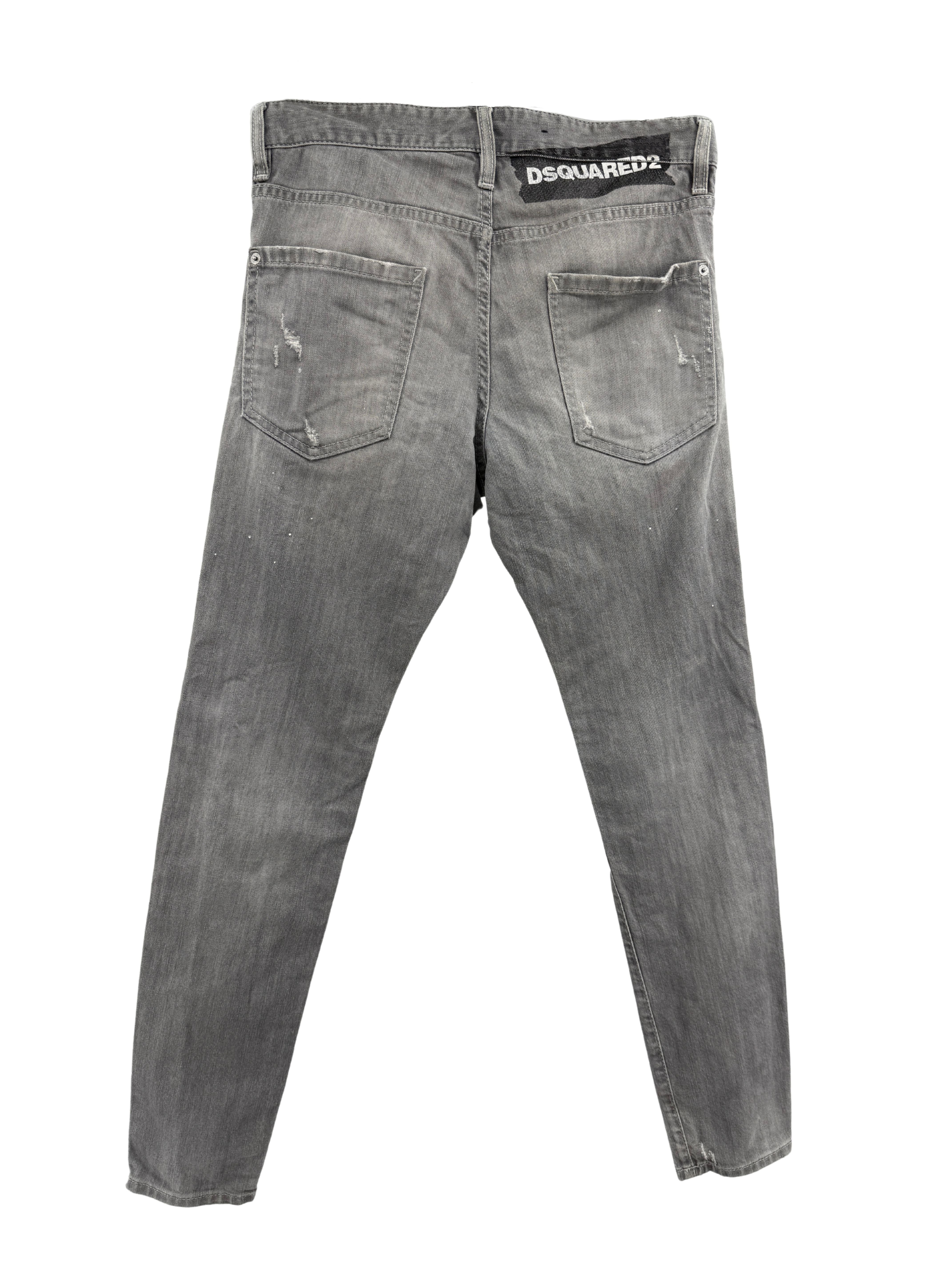 Dsquared2 Distressed Slim-Fit Jeans - Grey Dsquared2
