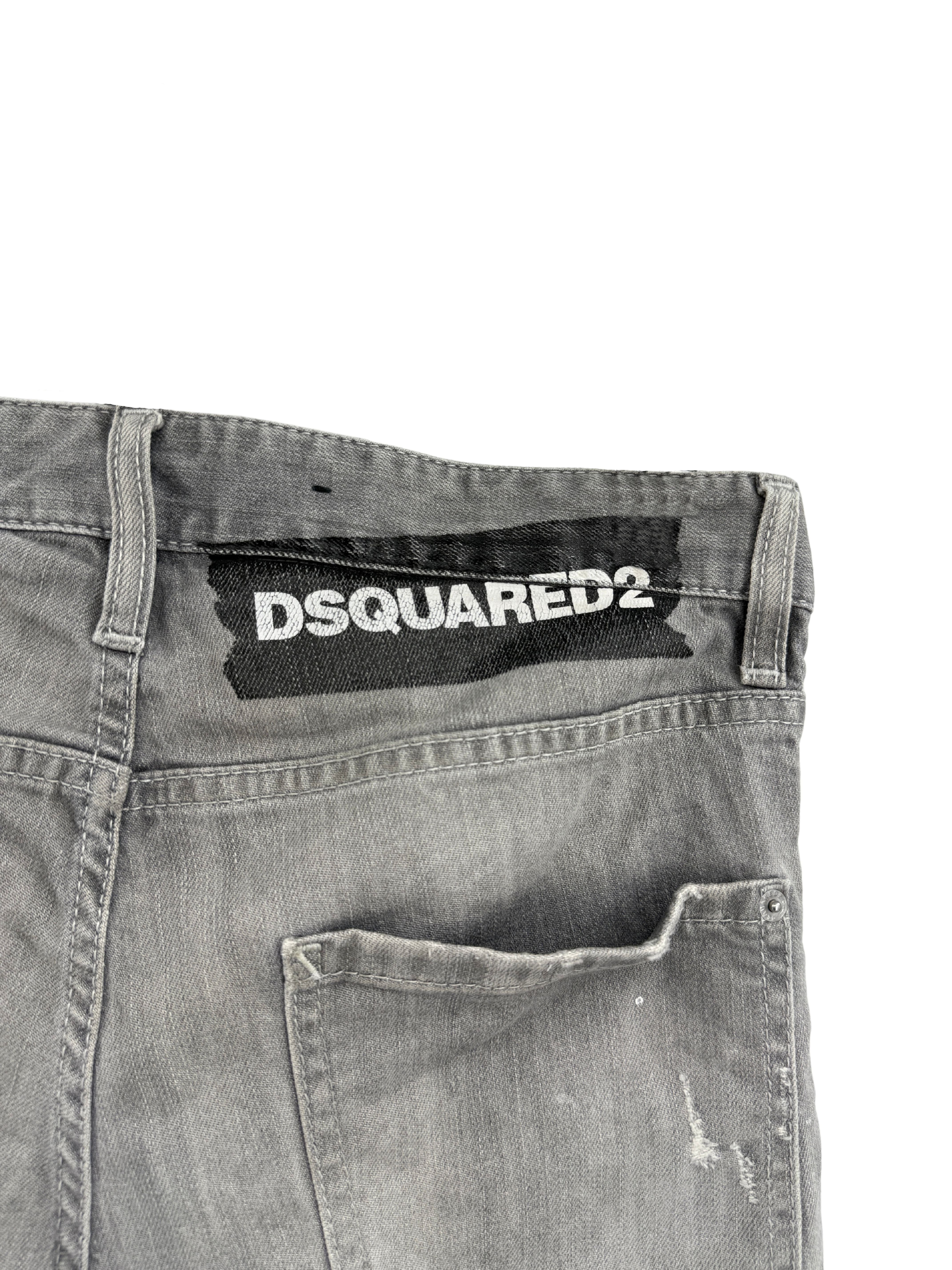 Dsquared2 Distressed Slim-Fit Jeans - Grey Dsquared2