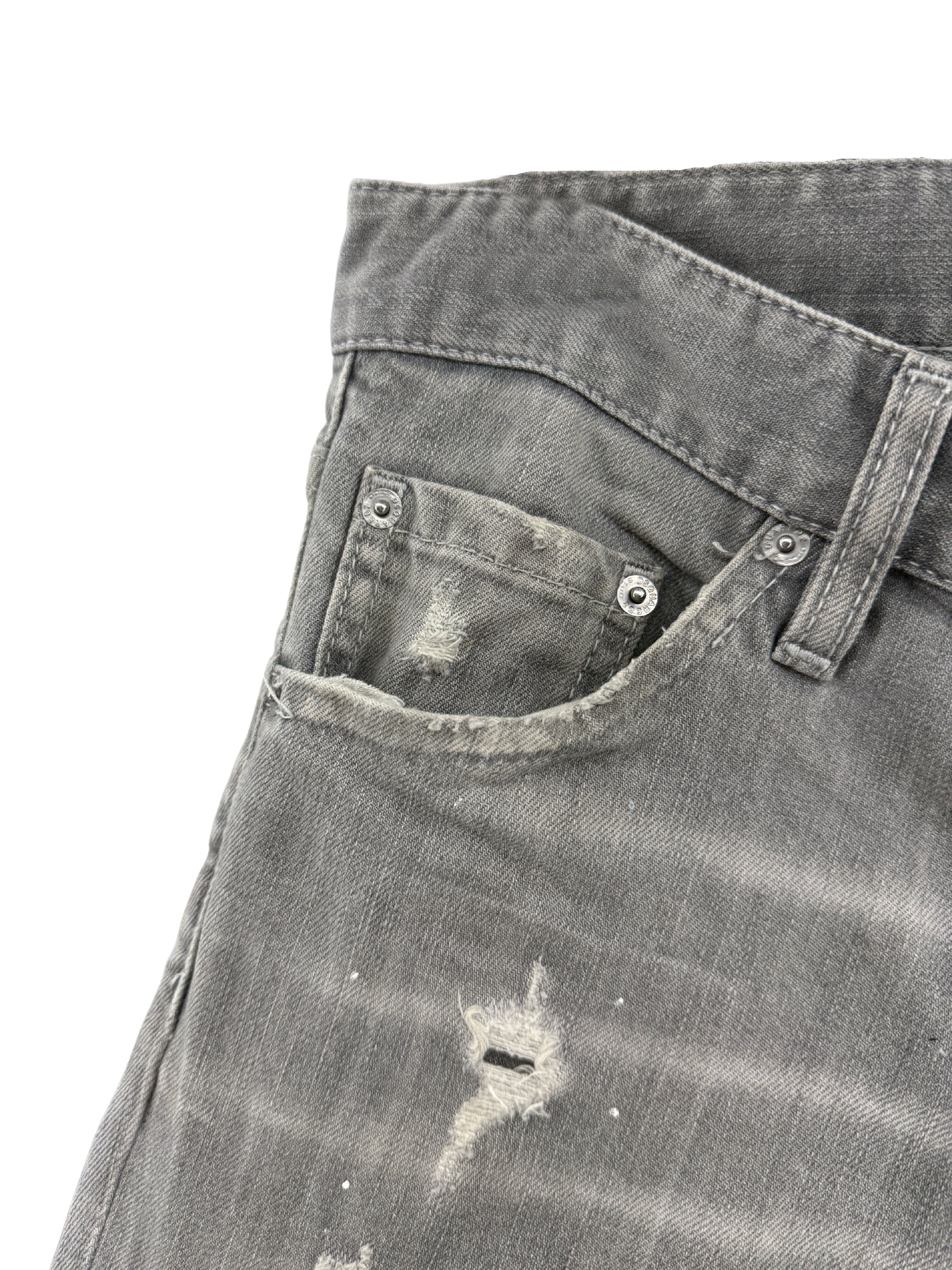 Dsquared2 Distressed Slim-Fit Jeans - Grey Dsquared2