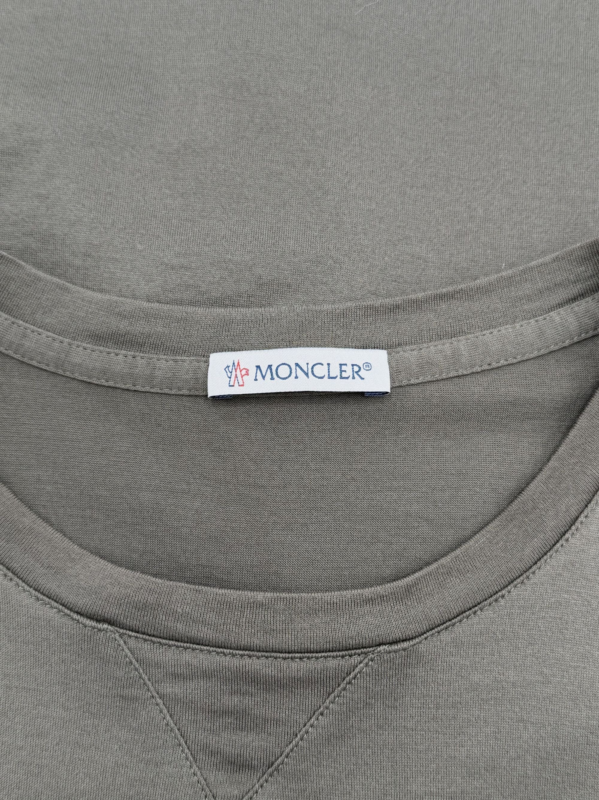 Moncler Double Logo Tee - Khaki Moncler