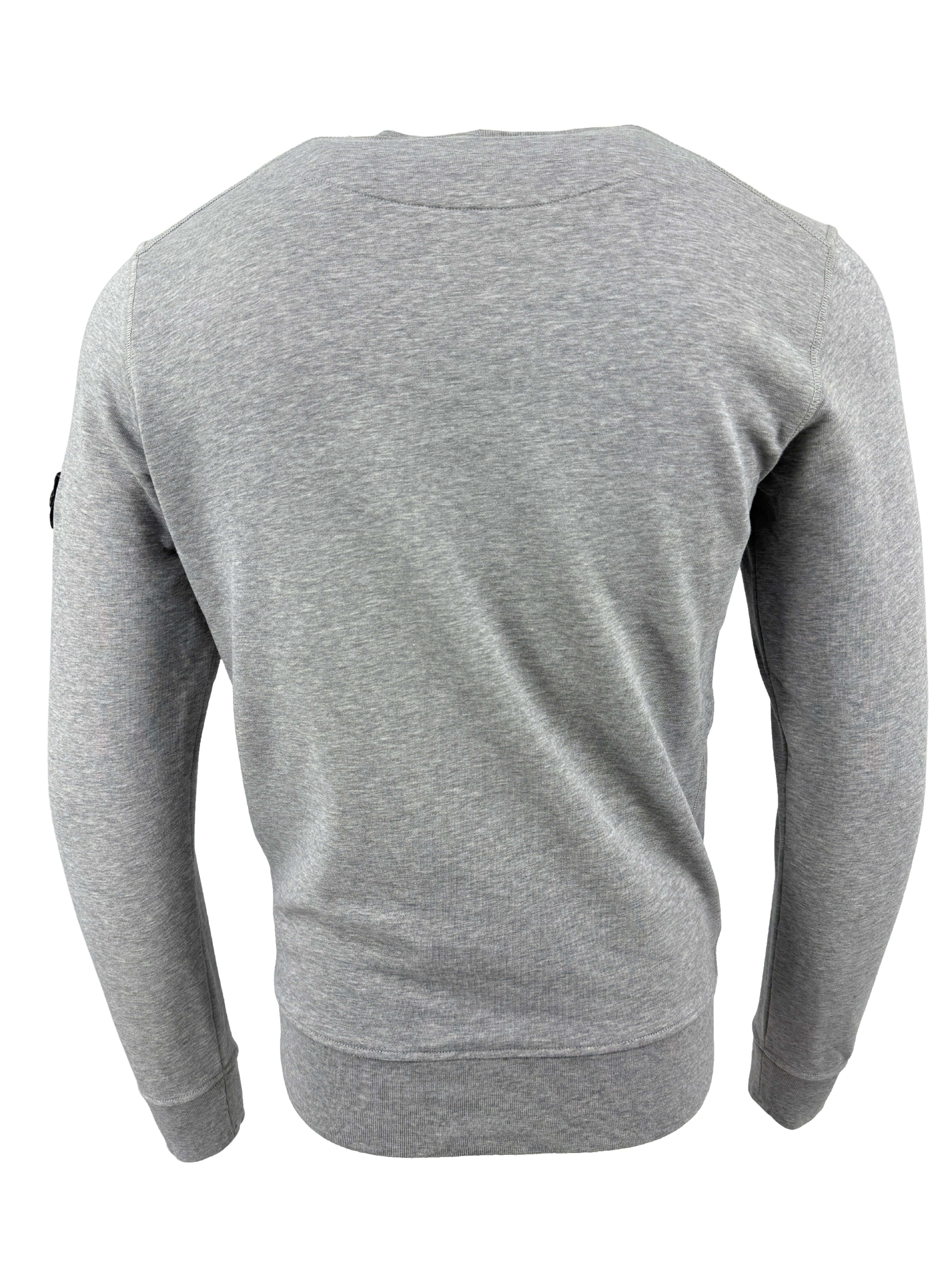 Stone Island Badge Sweatshirt - Grey Stone Island