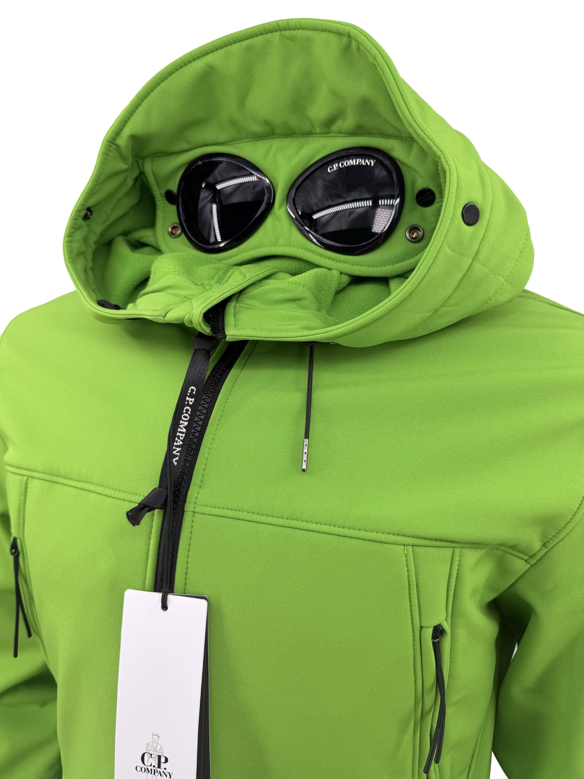 CP Company Soft Shell Goggle Jacket - Green (Unused) C.P. Company