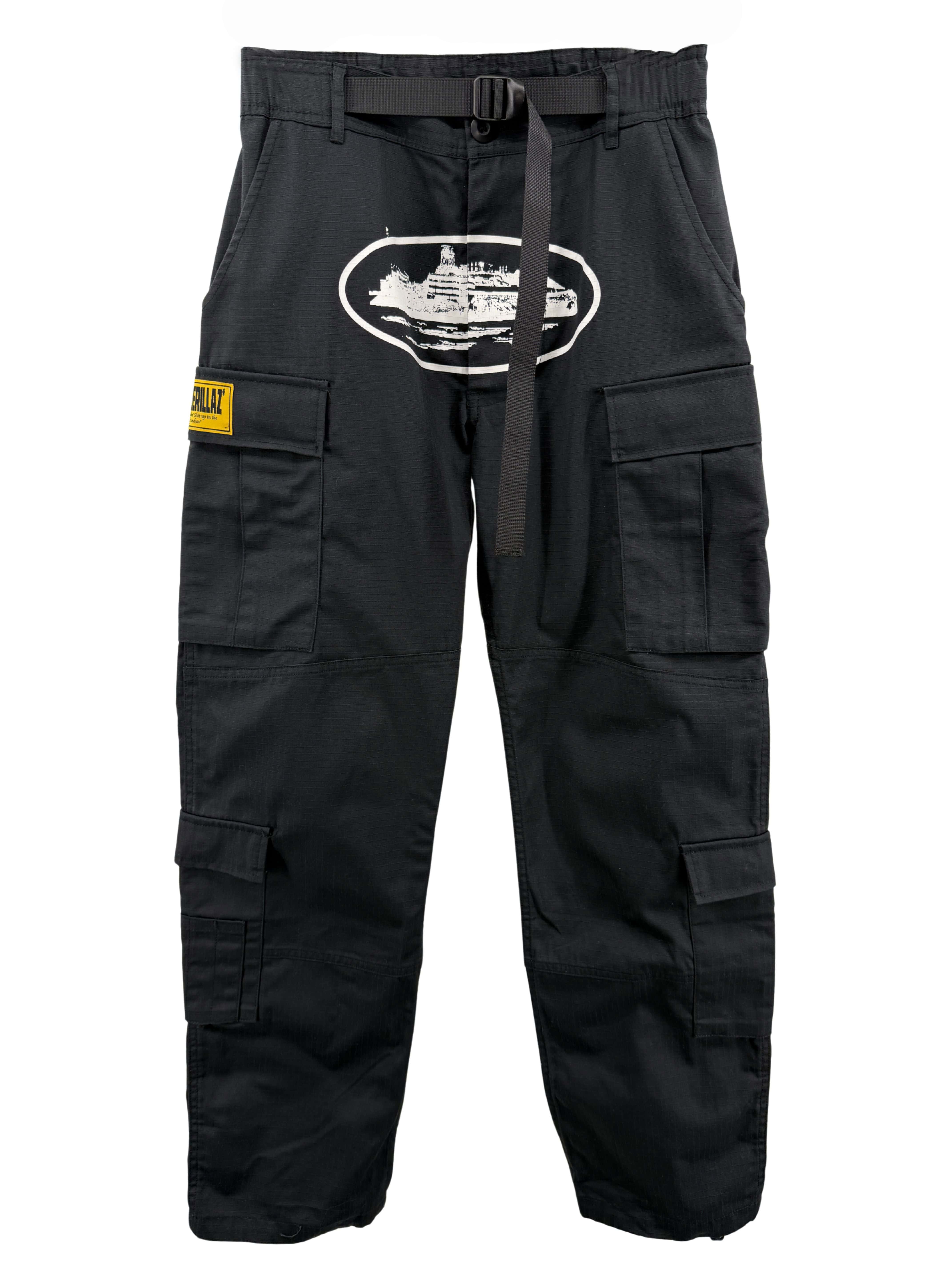 Corteiz 5 Starz Special Edition Guerillaz Cargo Pant - Black Corteiz