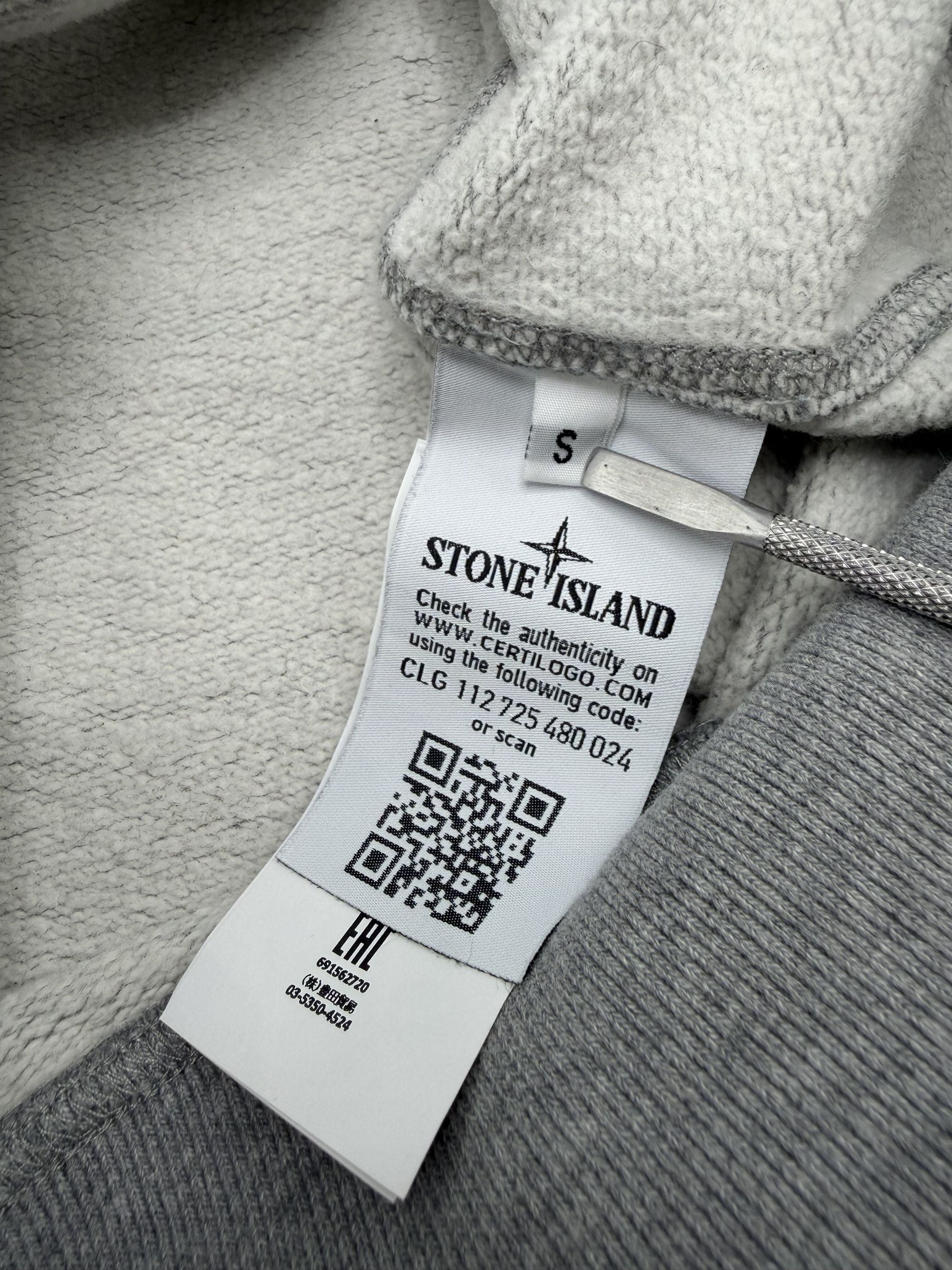 Stone Island Badge Sweatshirt - Grey Stone Island