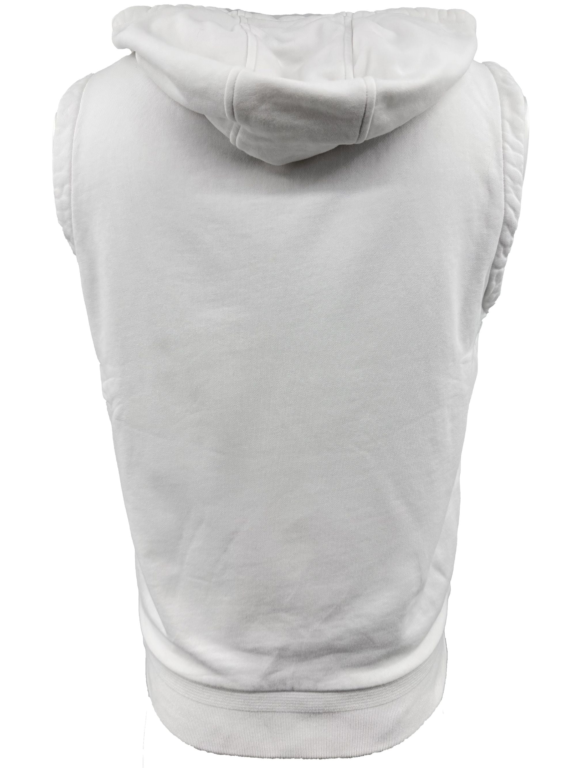 Moncler Sleeveless Zip Up Hoodie - White Moncler
