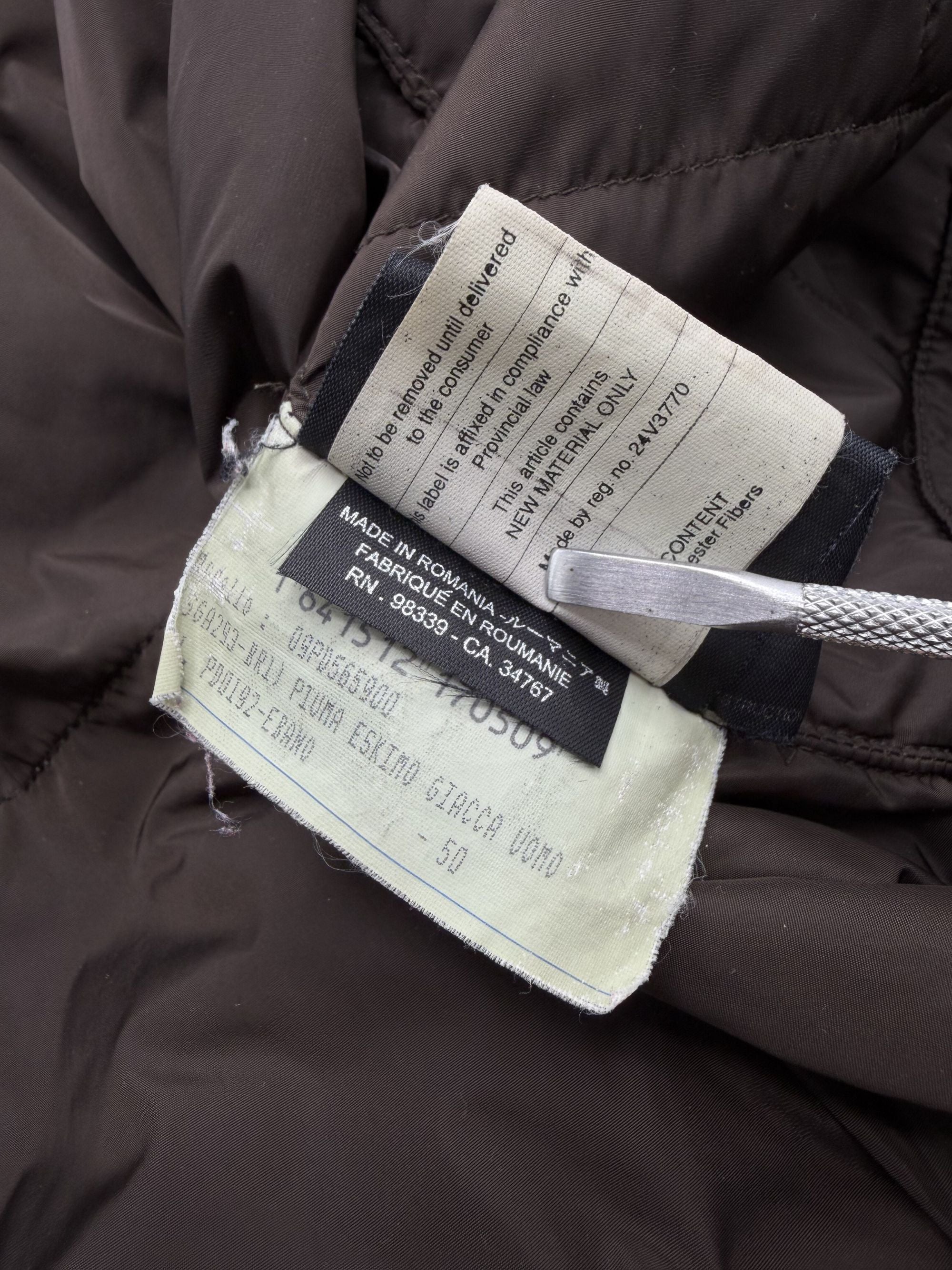 Prada Quilted Down Jacket - Khaki Prada