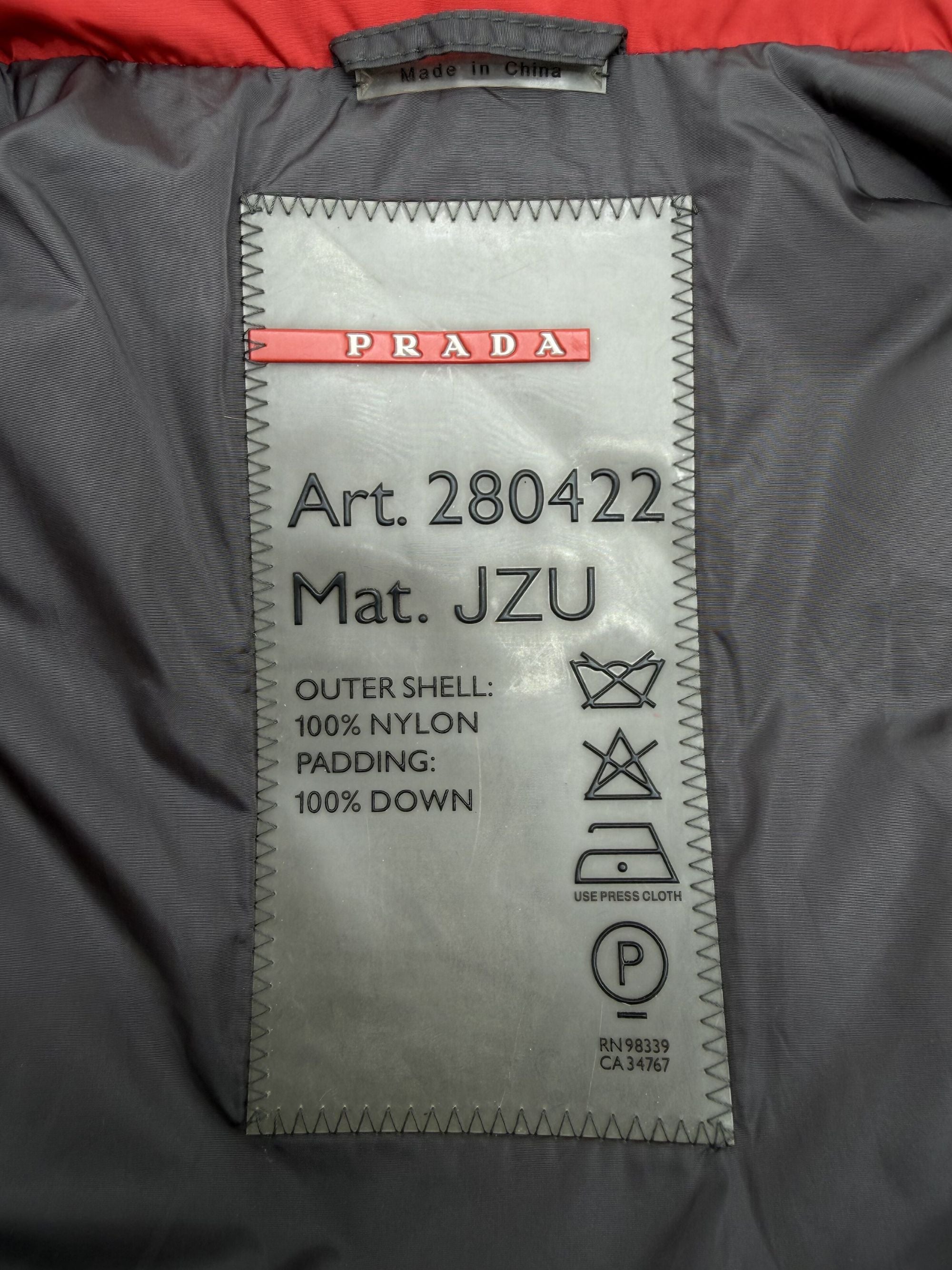 Prada Down Gilet - Red Prada
