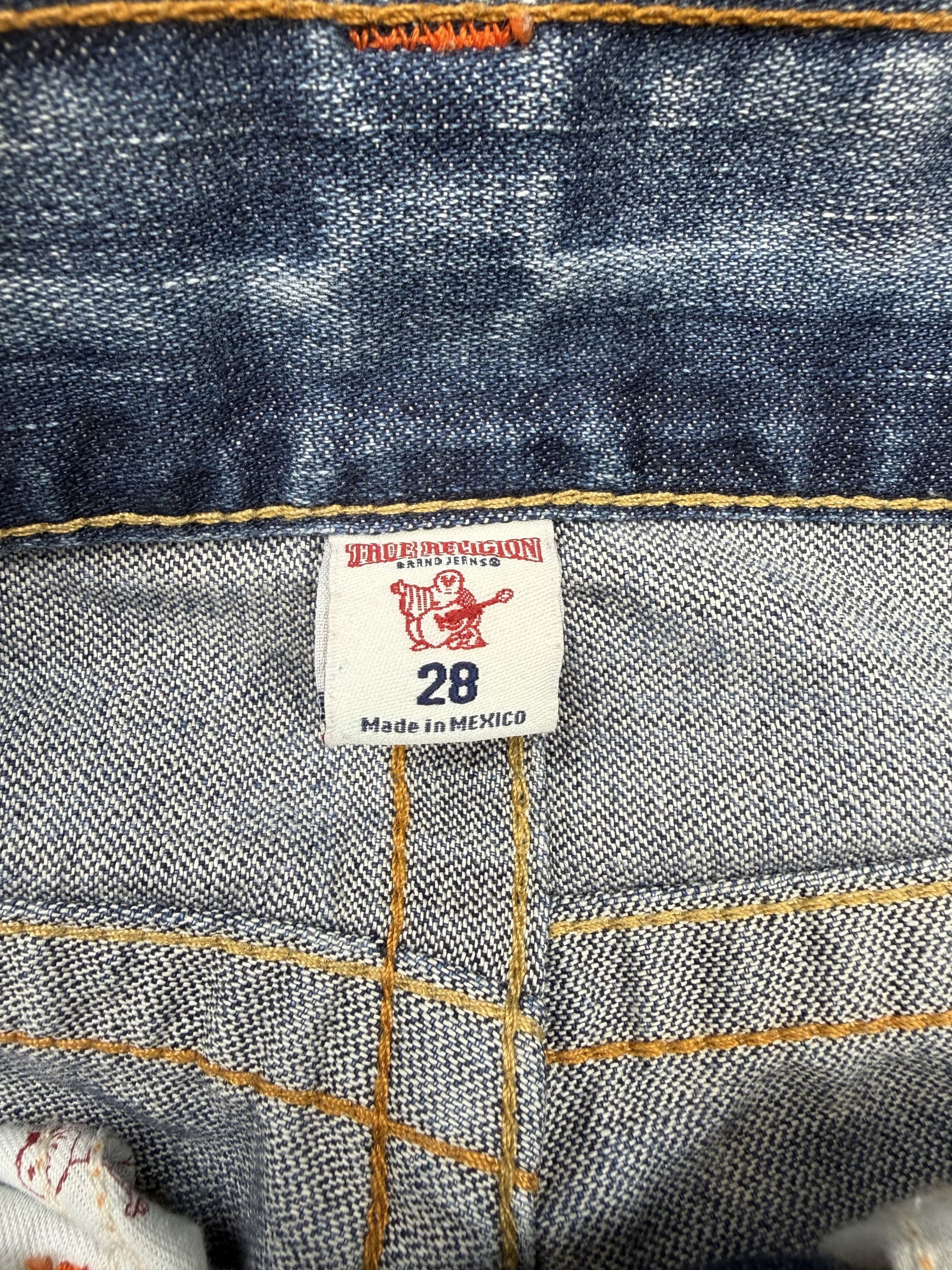 True Religion Tidy Biker Jeans - Blue True Religion