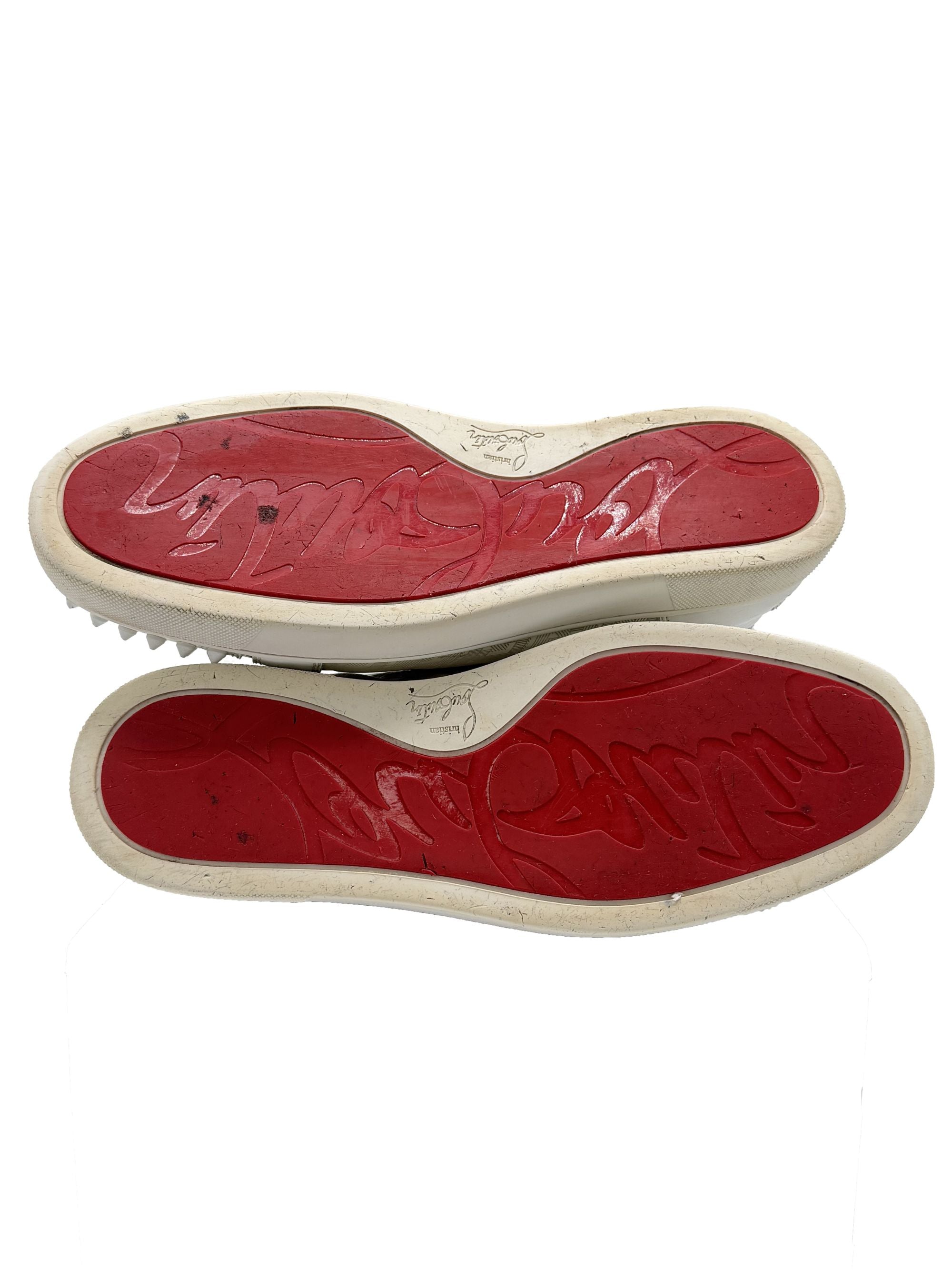 Louboutin Low Spike - White Christian Louboutin