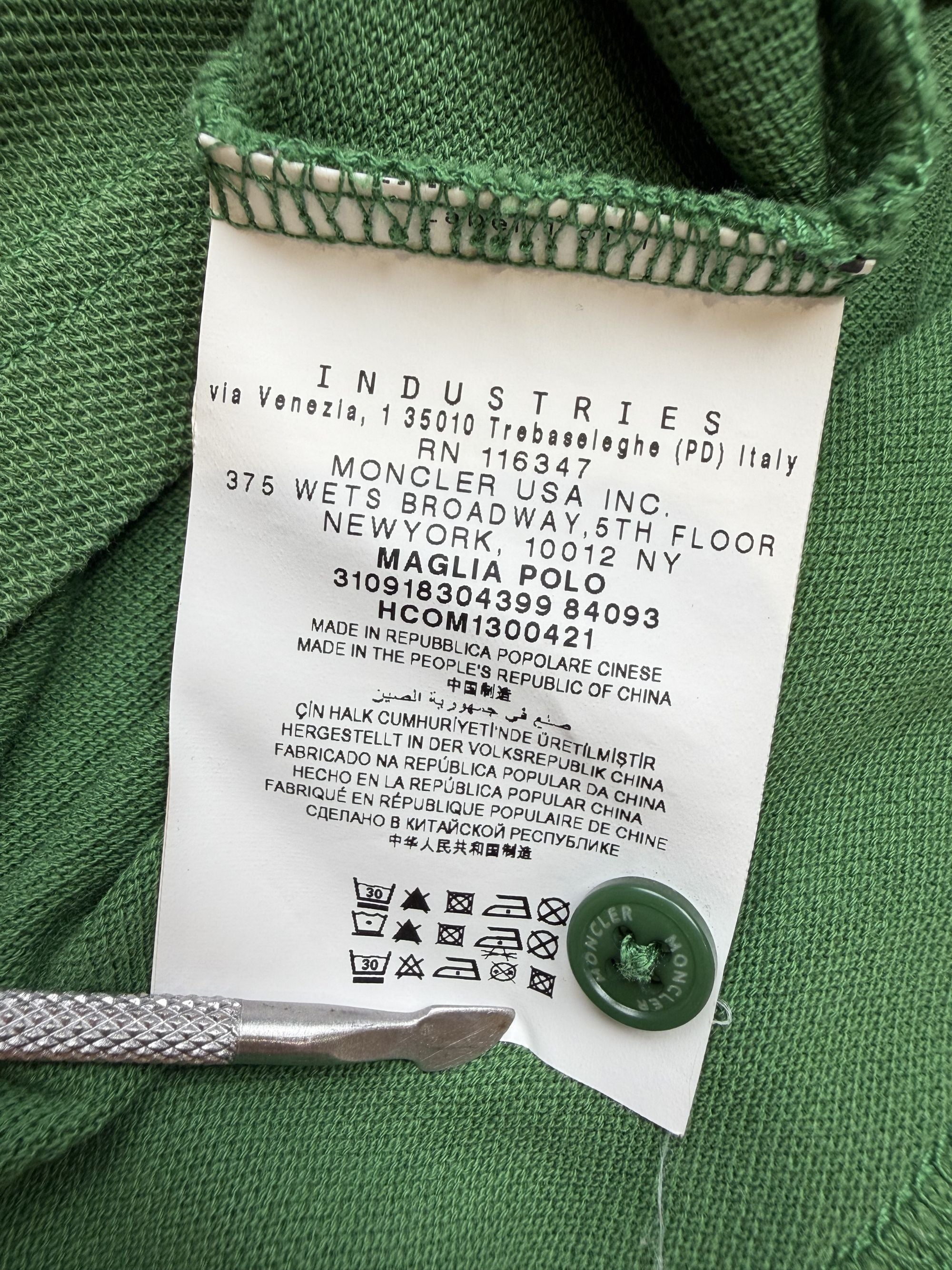 Moncler Badge Polo - Green Moncler