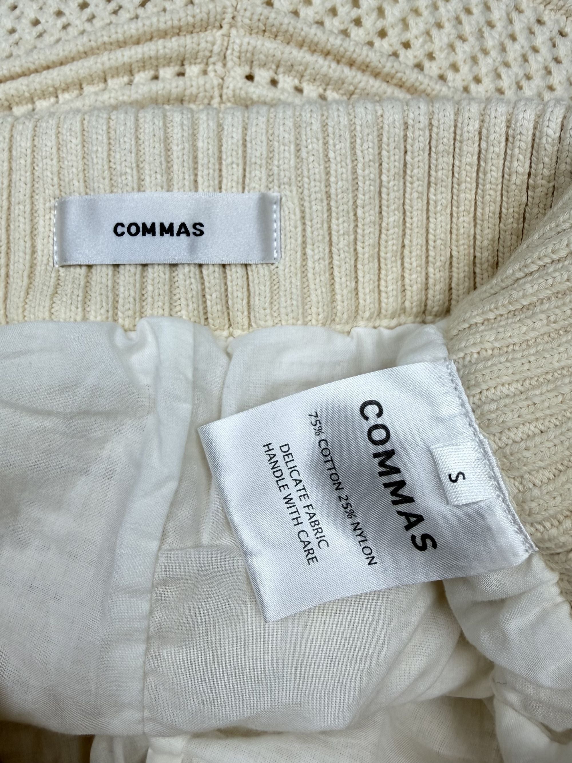Commas Crochet Shorts - Cream Commas