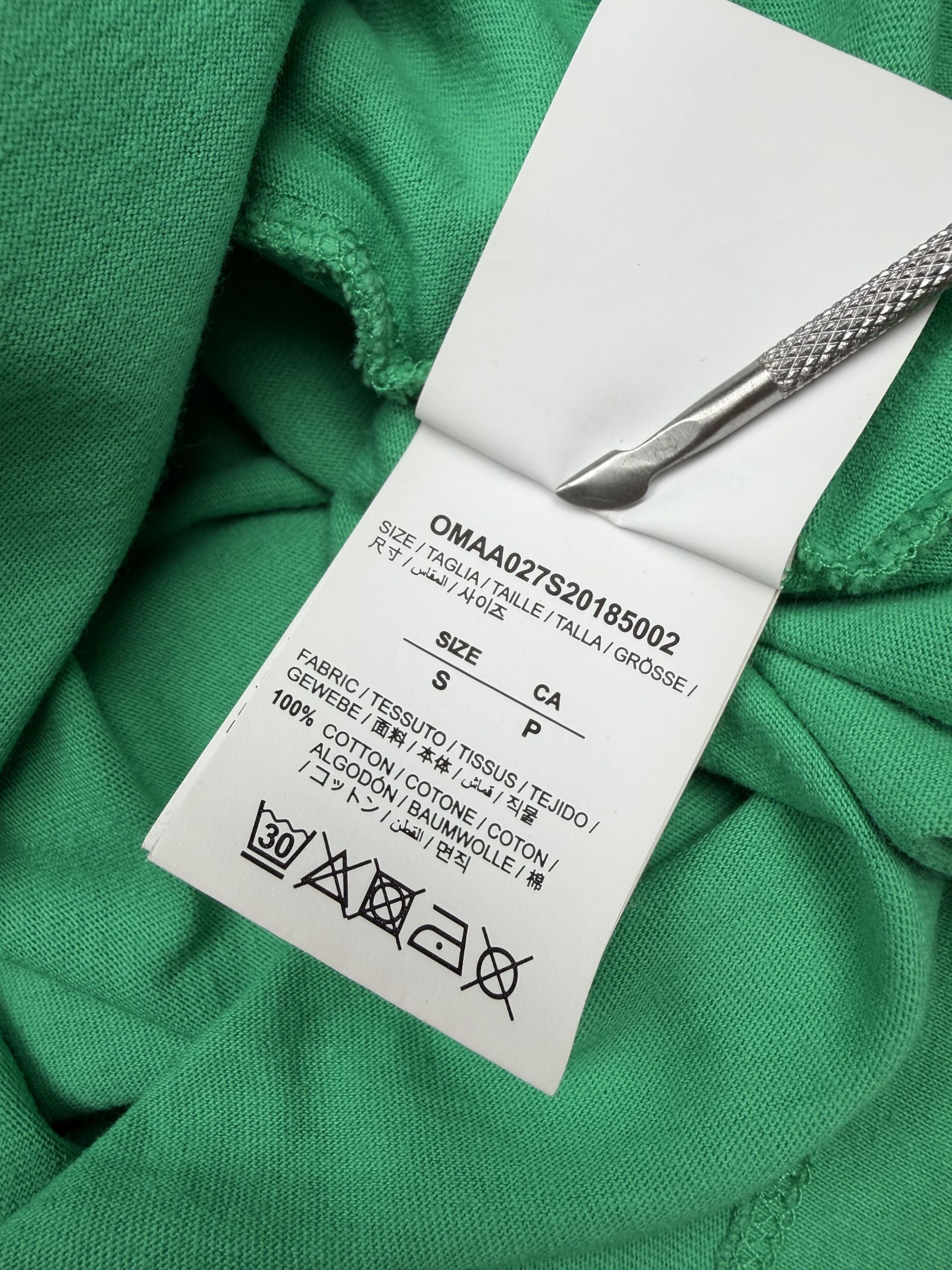 Off White Fence Arrow Logo T-Shirt - Green Off-White