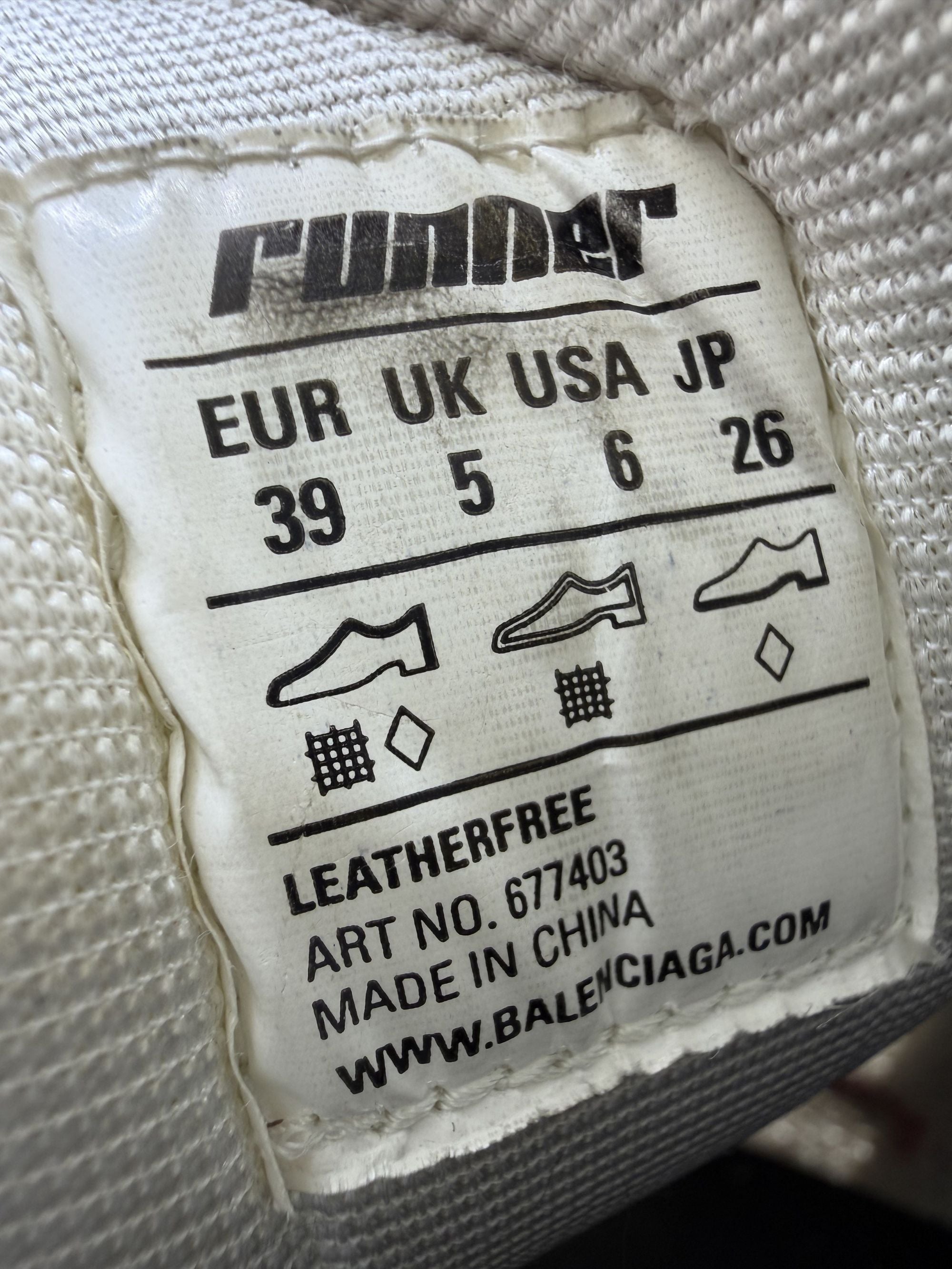 Balenciaga Runner Trainer - Burgundy/White NO COST PRICE Balenciaga