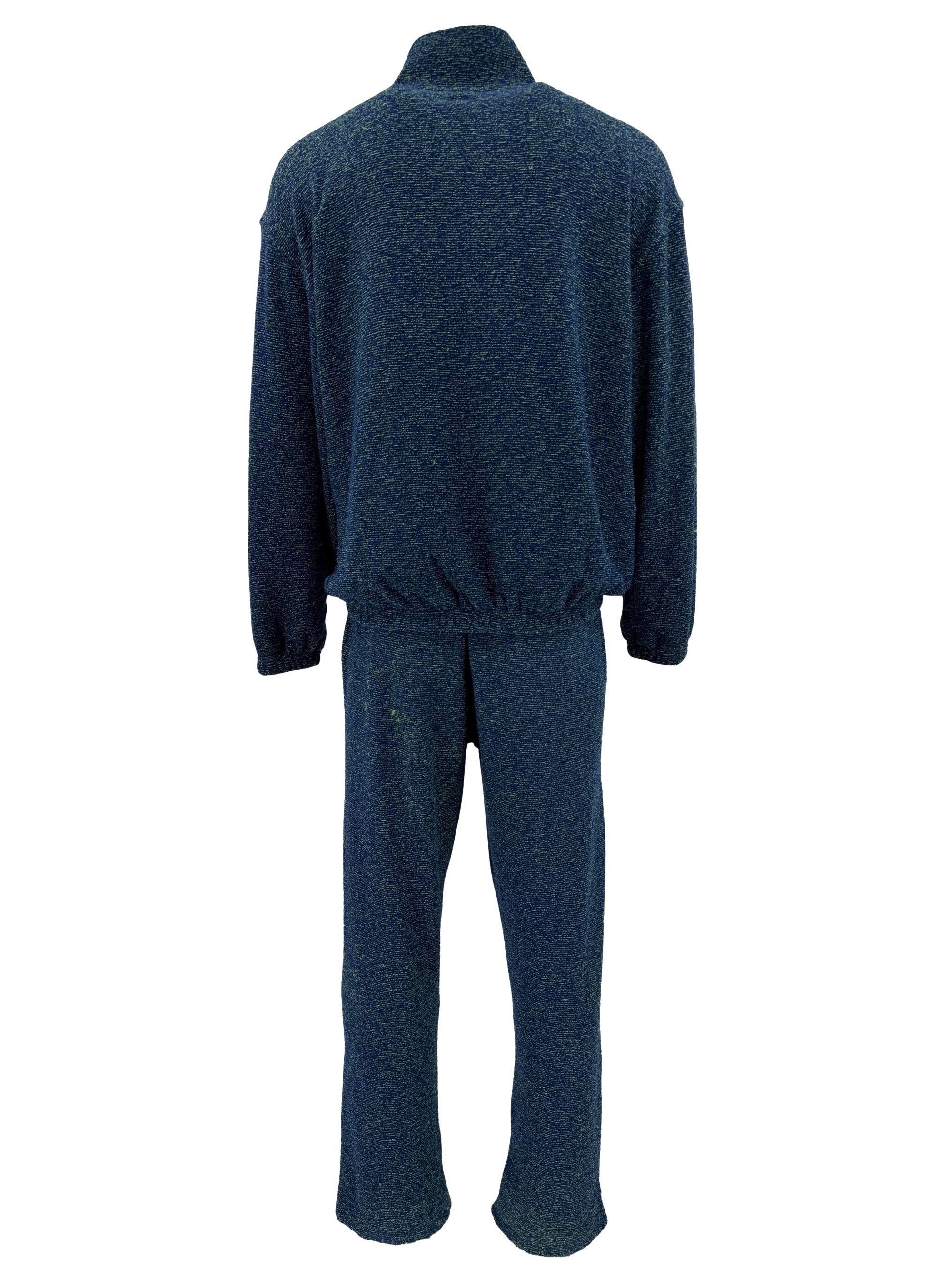 Eric Emanuel Boucle Quarter Zip Jacket Set - Blue Eric Emanuel