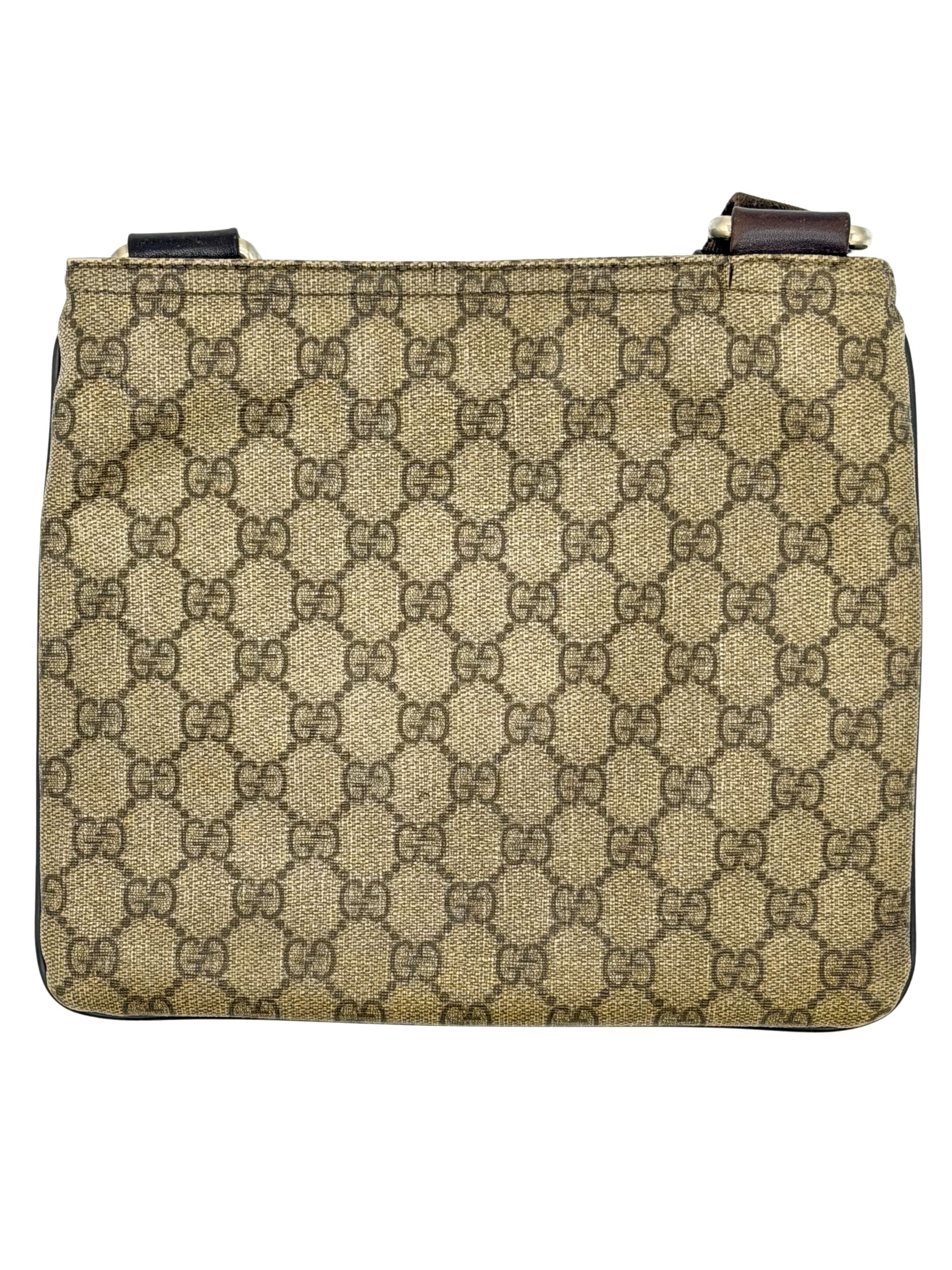 Gucci GG Supreme Messenger Bag - Brown Gucci