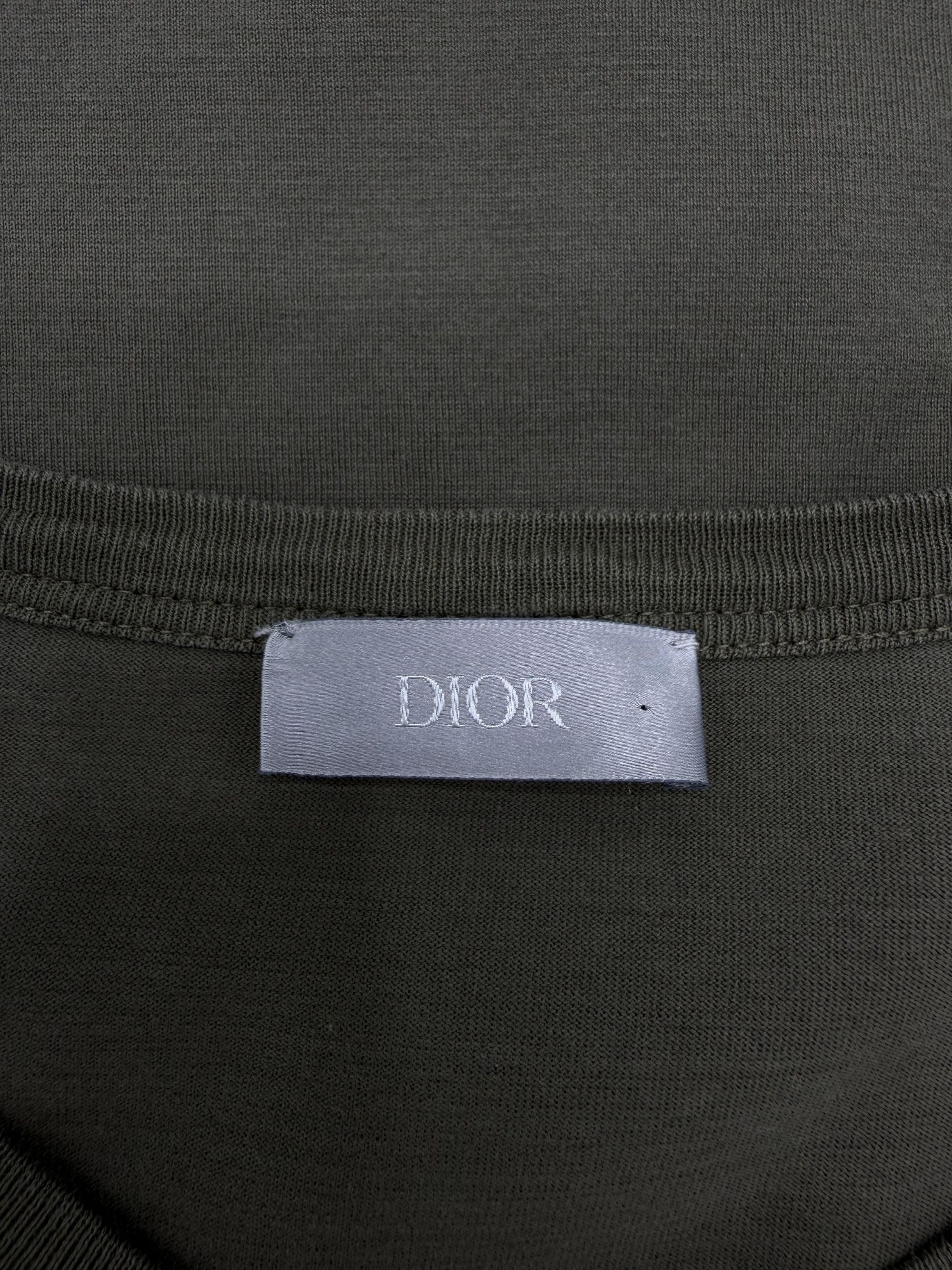 Dior CD Embroidered T-Shirt - Khaki Dior