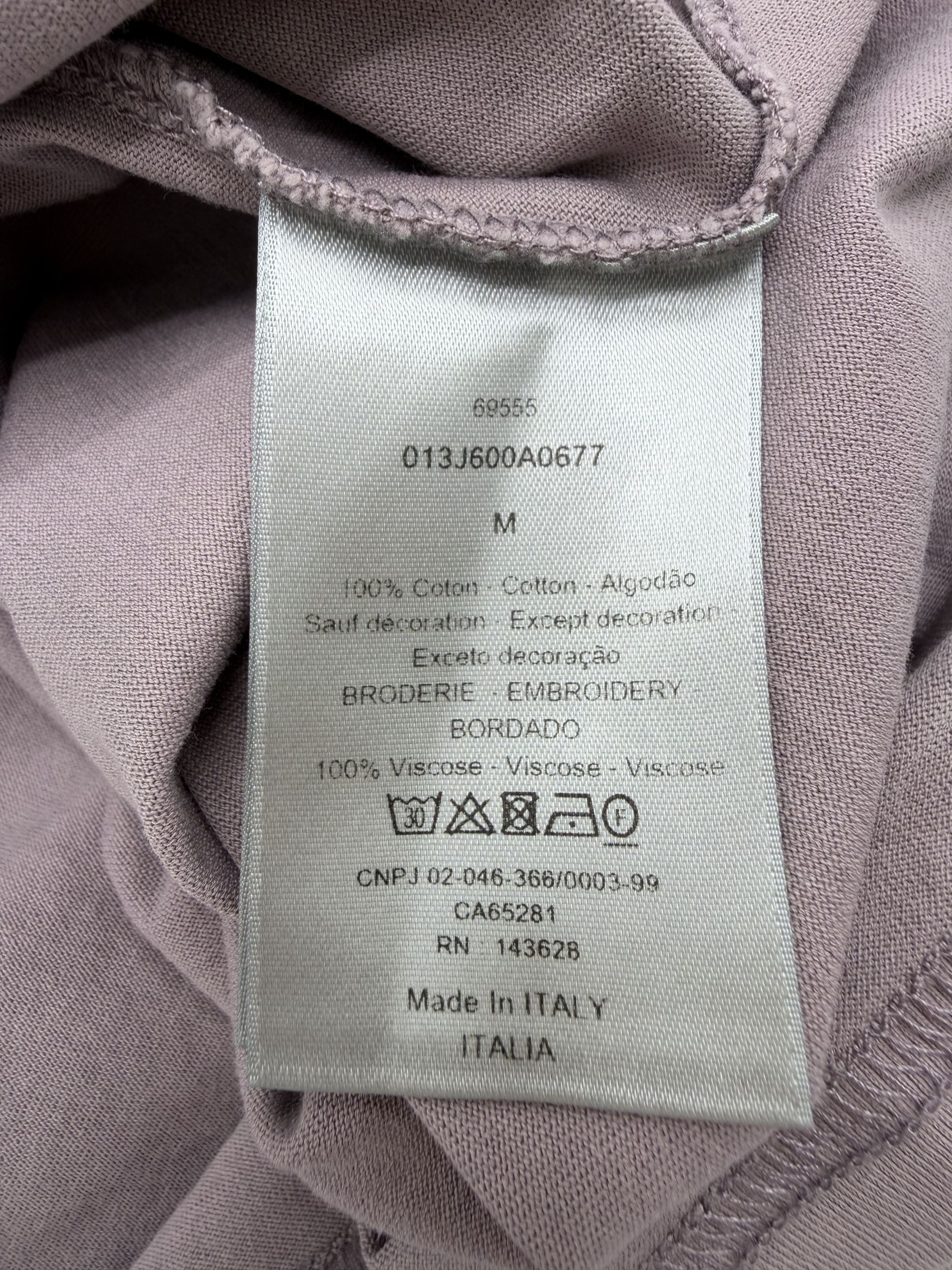 Dior CD Embroidered T-Shirt - Lilac Dior