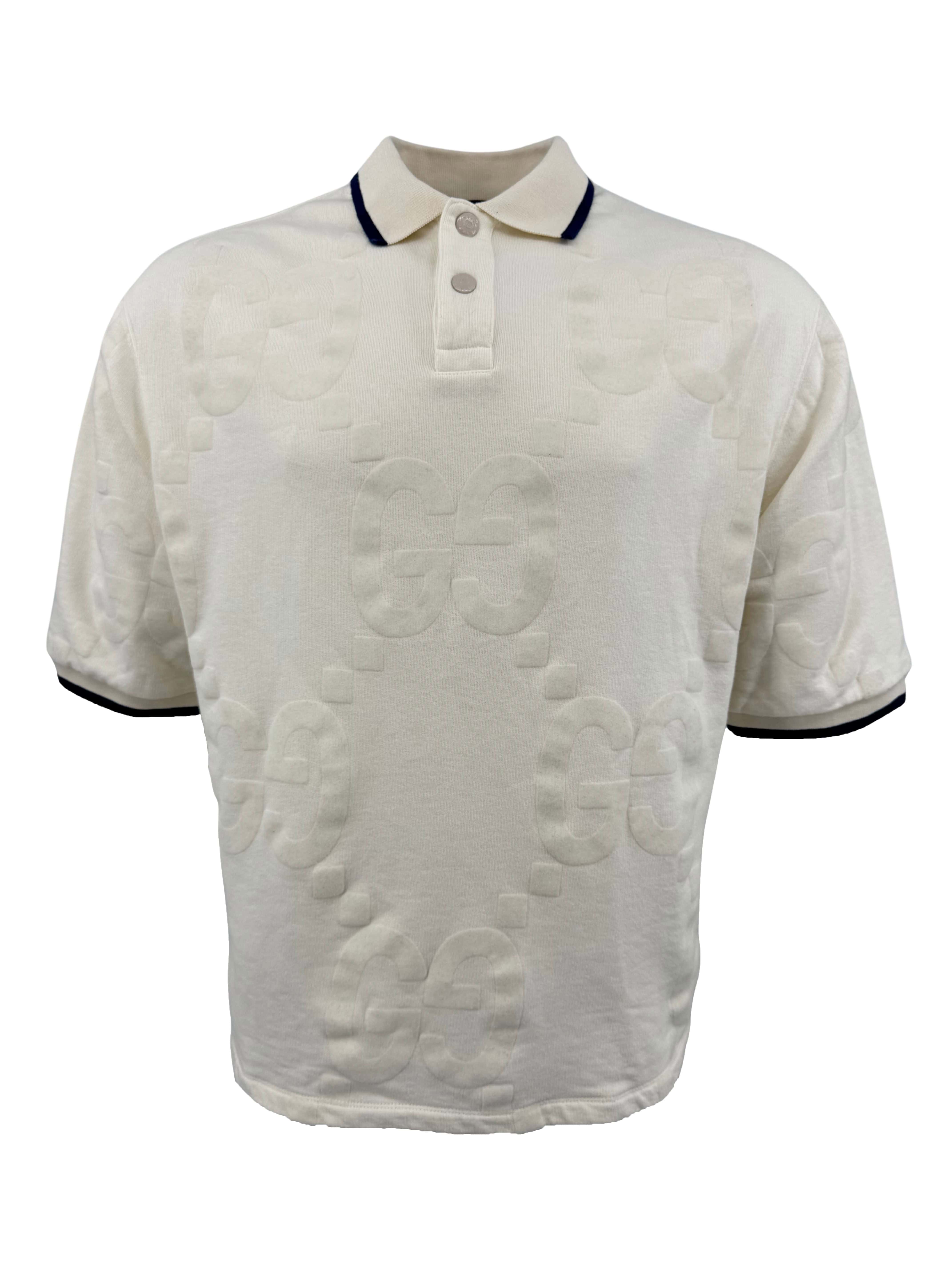 Gucci Jumbo GG Jacquard Polo - Cream Gucci