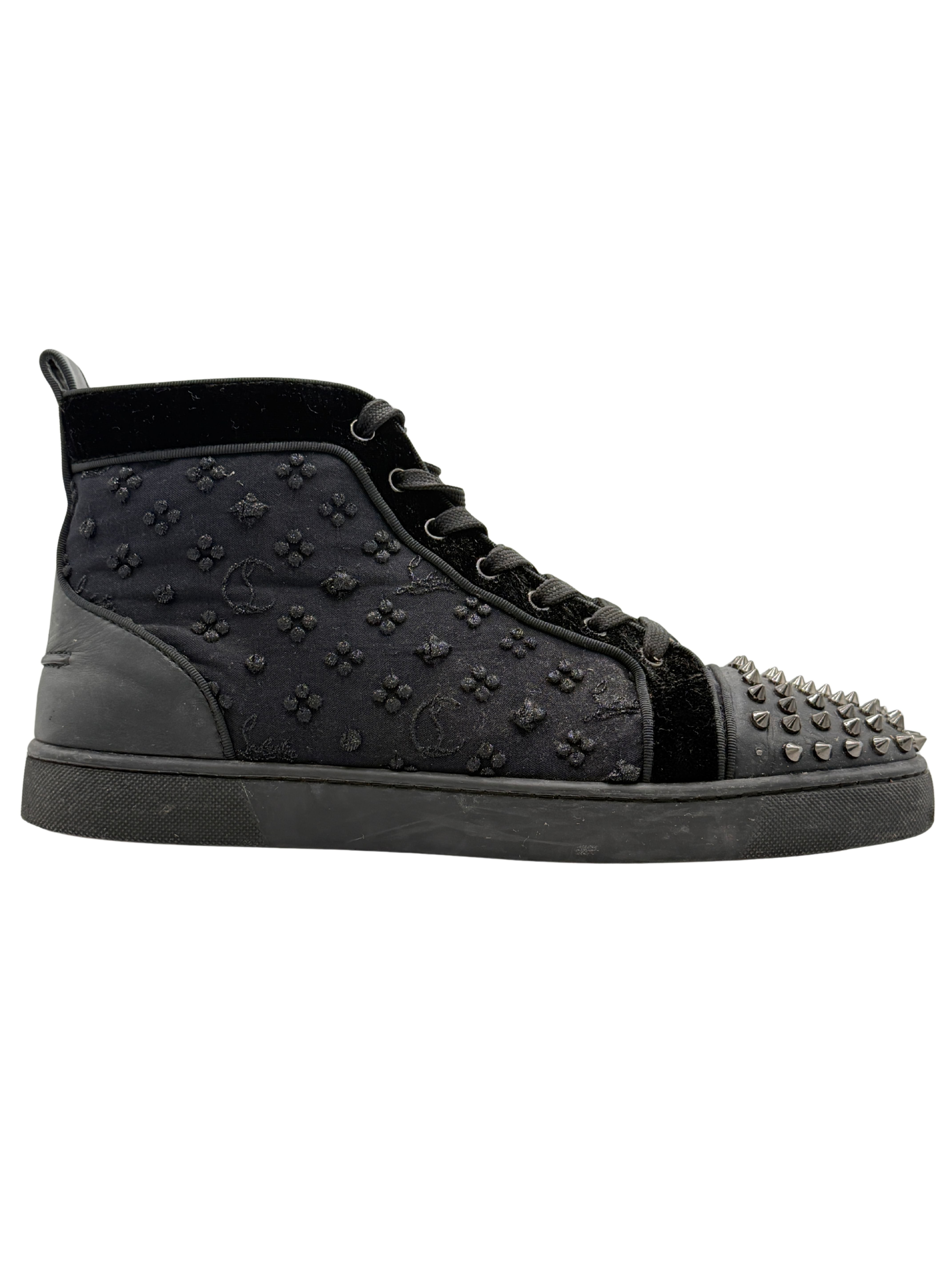 Christian Louboutin High Spikes Trainer - Black