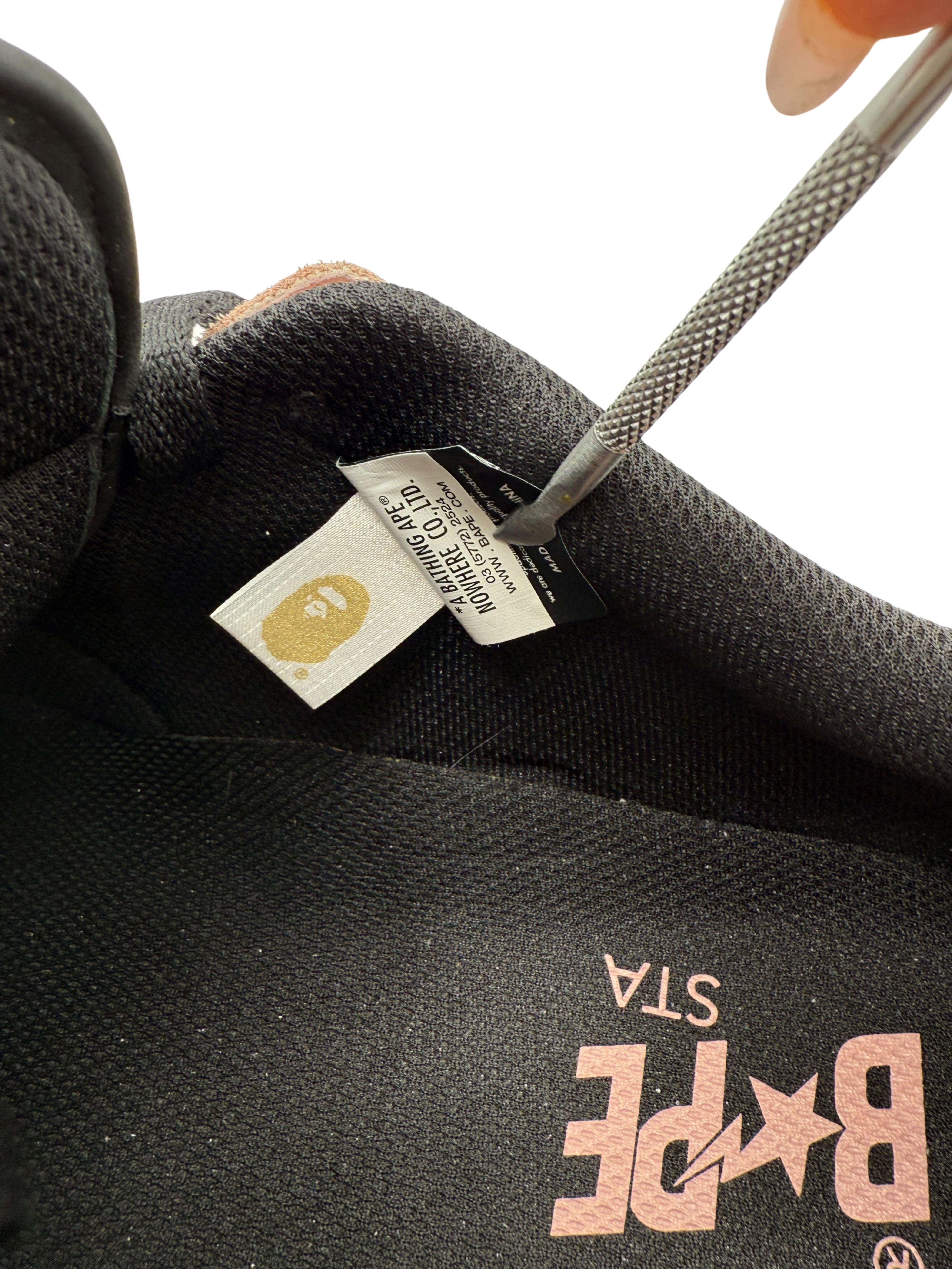 BAPE SK8 STA Trainer - Black / Pink BAPE