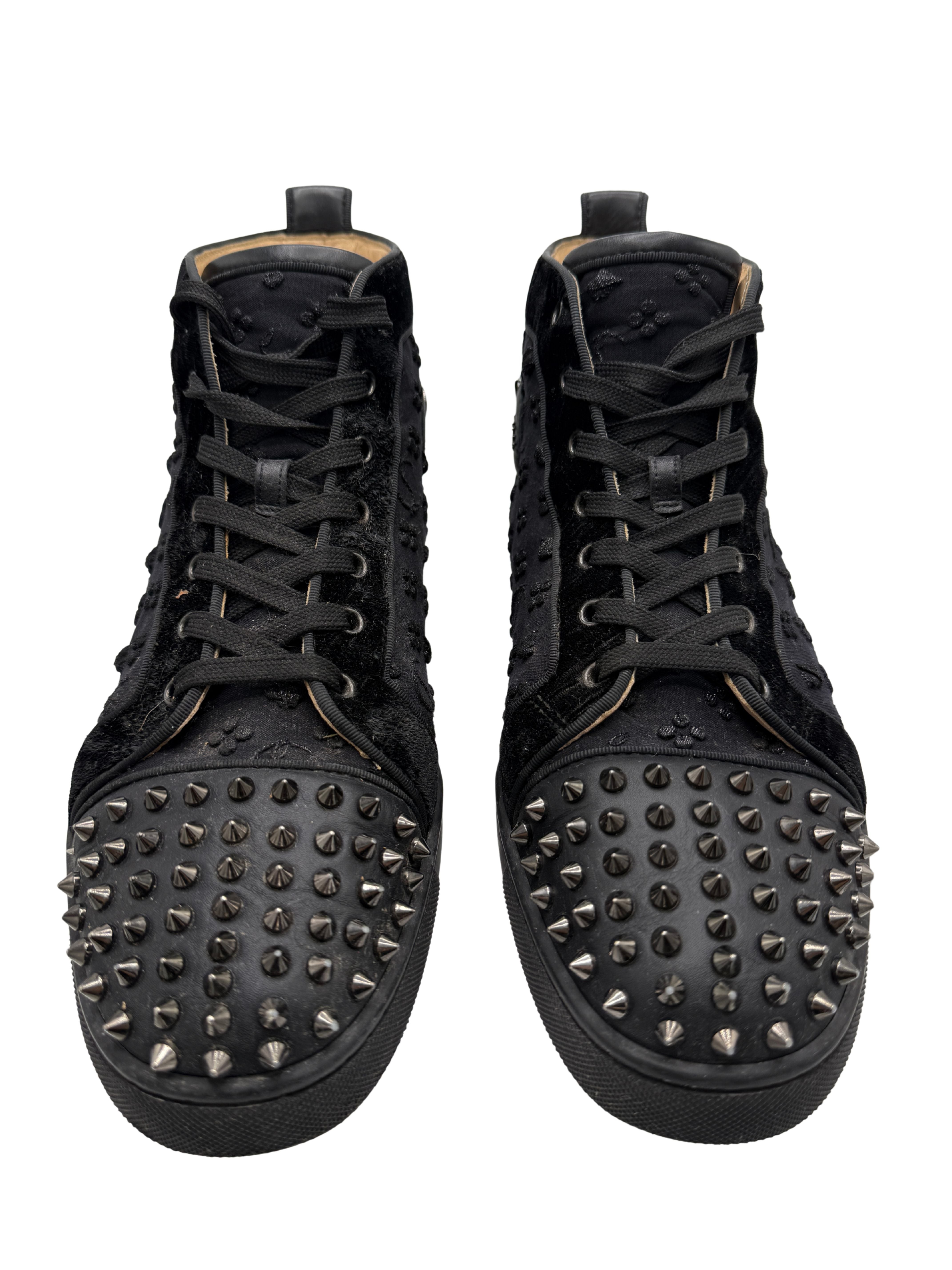 Christian Louboutin High Spikes Trainer - Black