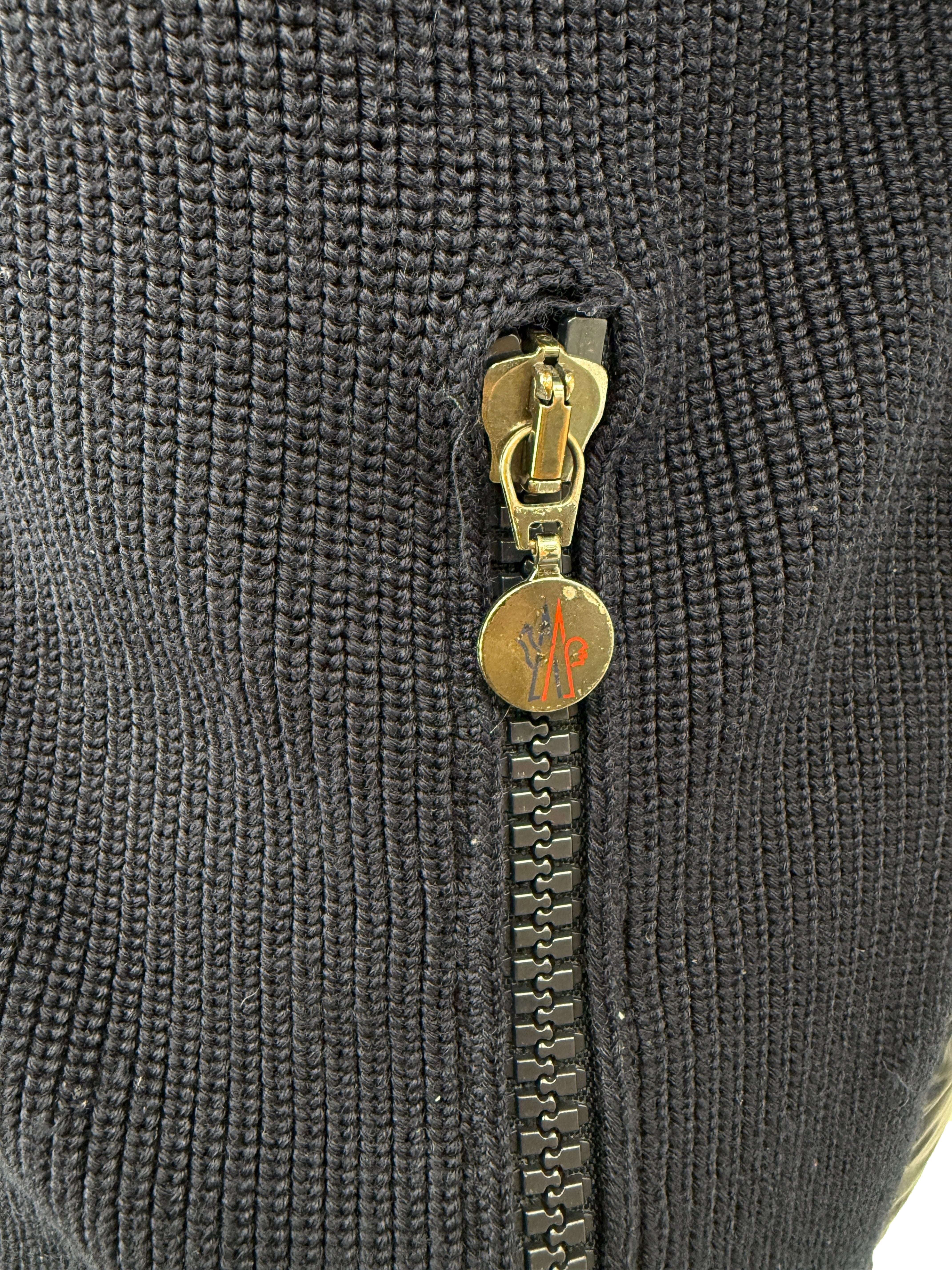 Moncler Maglione Tricot Gilet - Navy Moncler