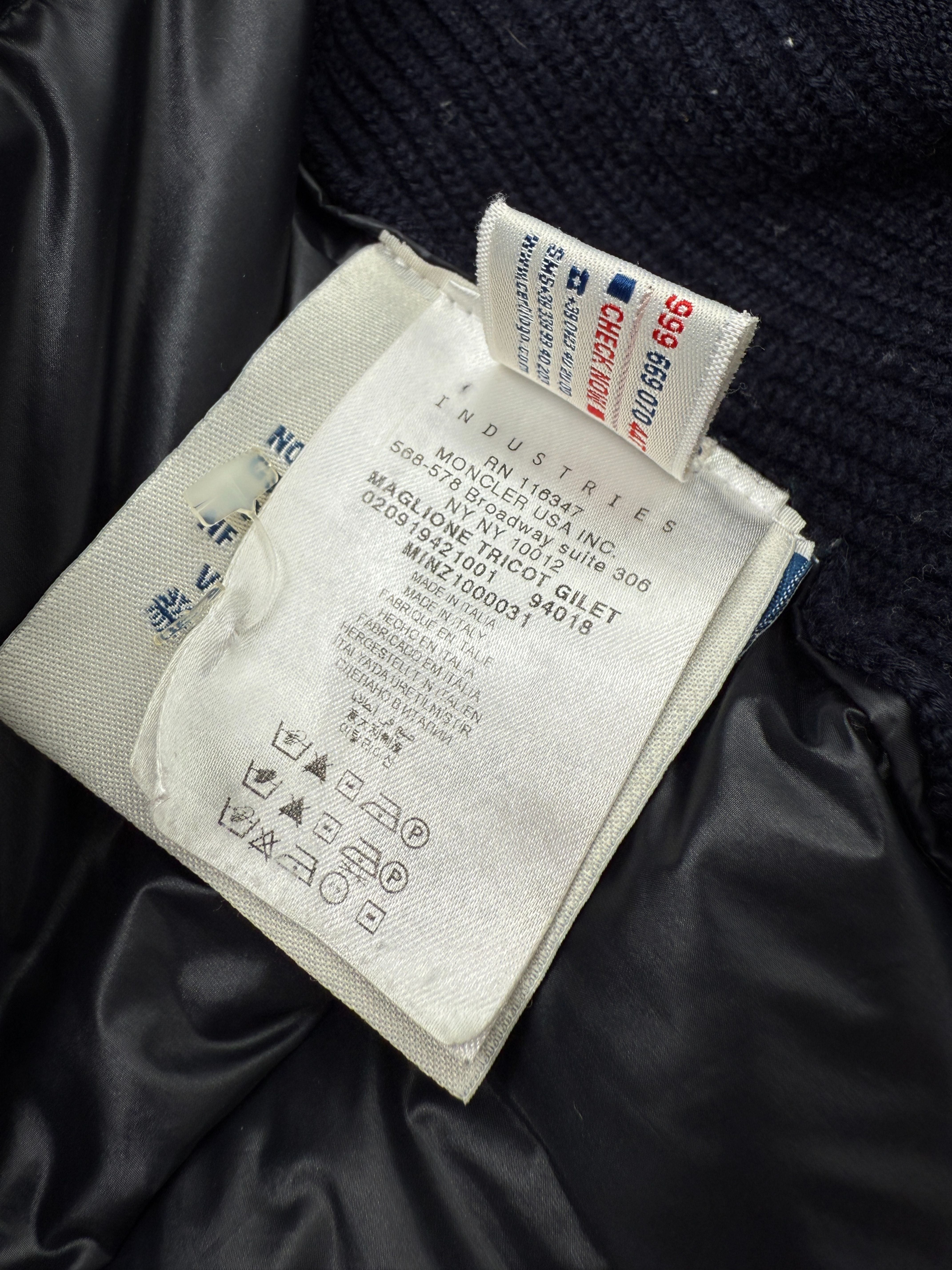 Moncler Maglione Tricot Gilet - Navy Moncler