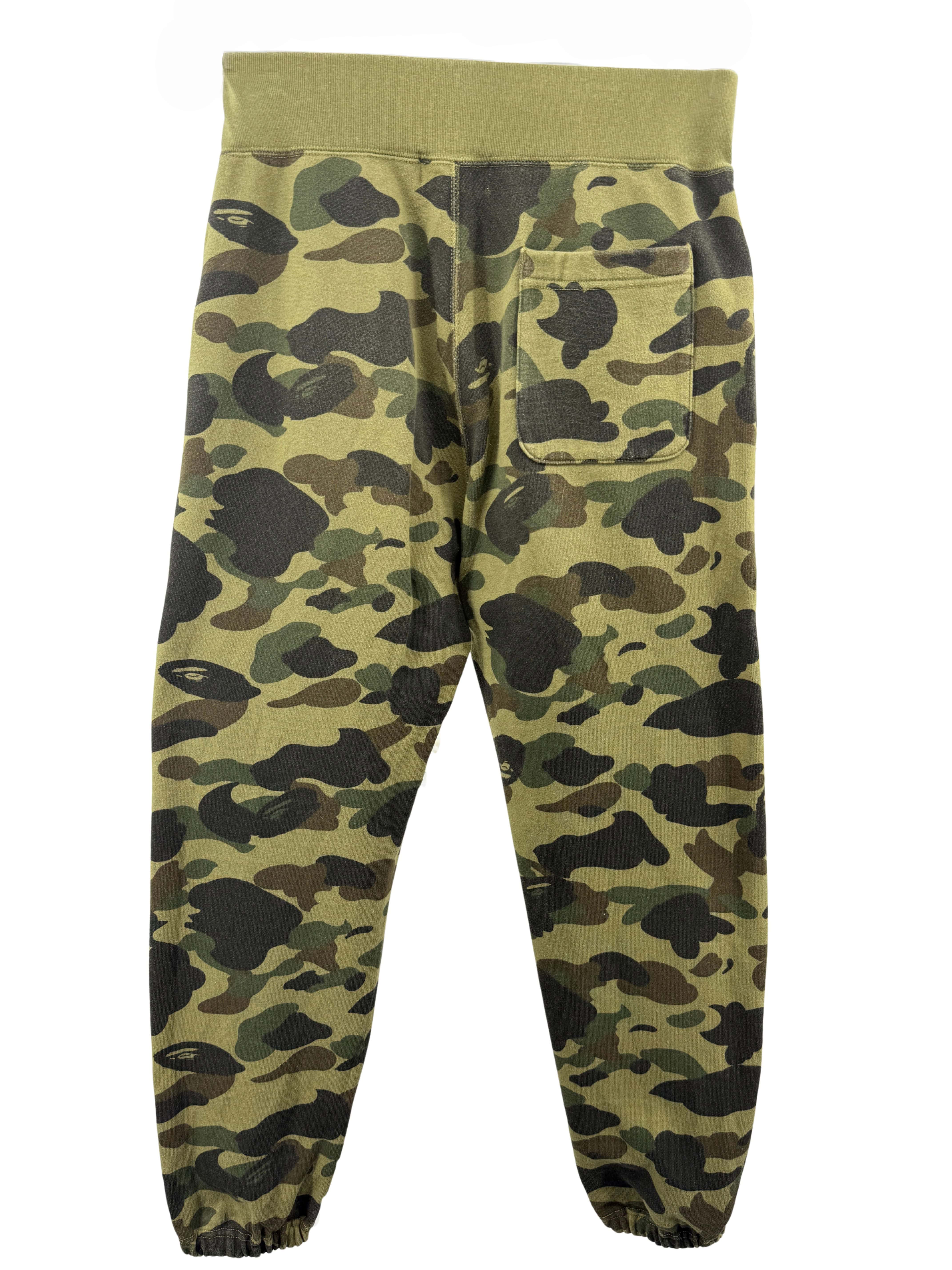 BAPE Camo Regular Fit Sweatpants - Green