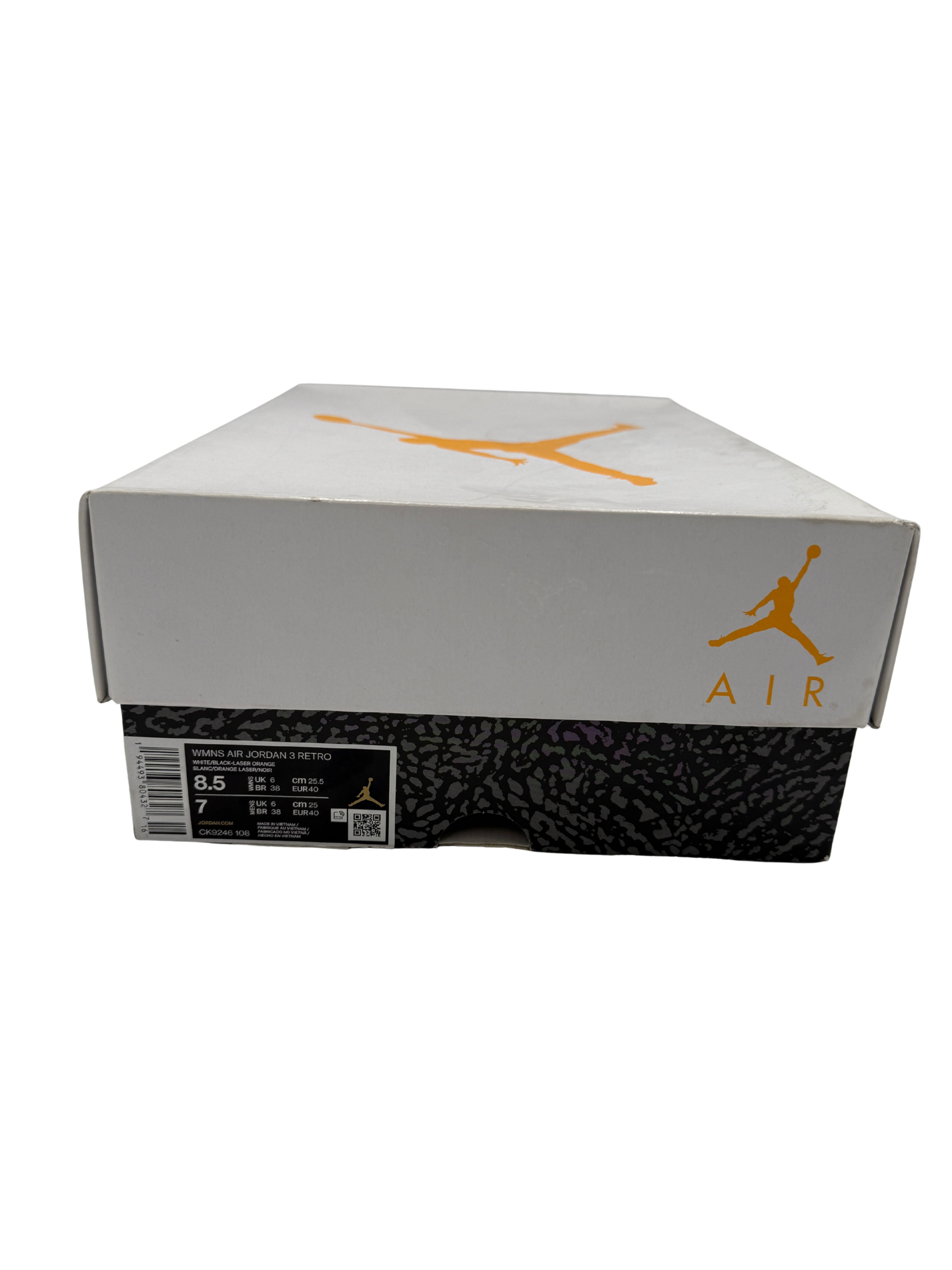 Nike Air Jordan 3 Retro Trainer - Laser Orange