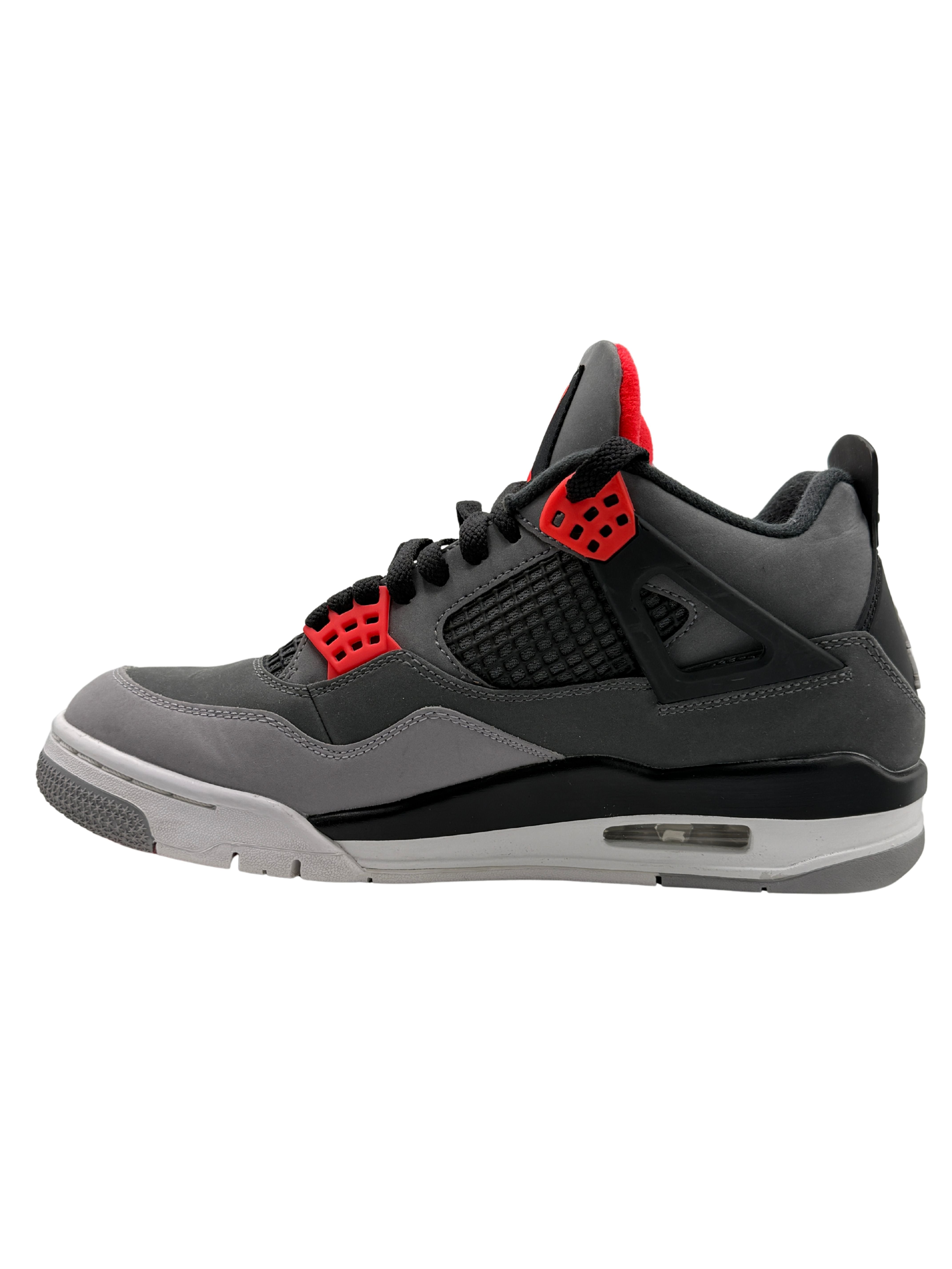 Nike Air Jordan 4 Retro Infrared Trainer - Grey