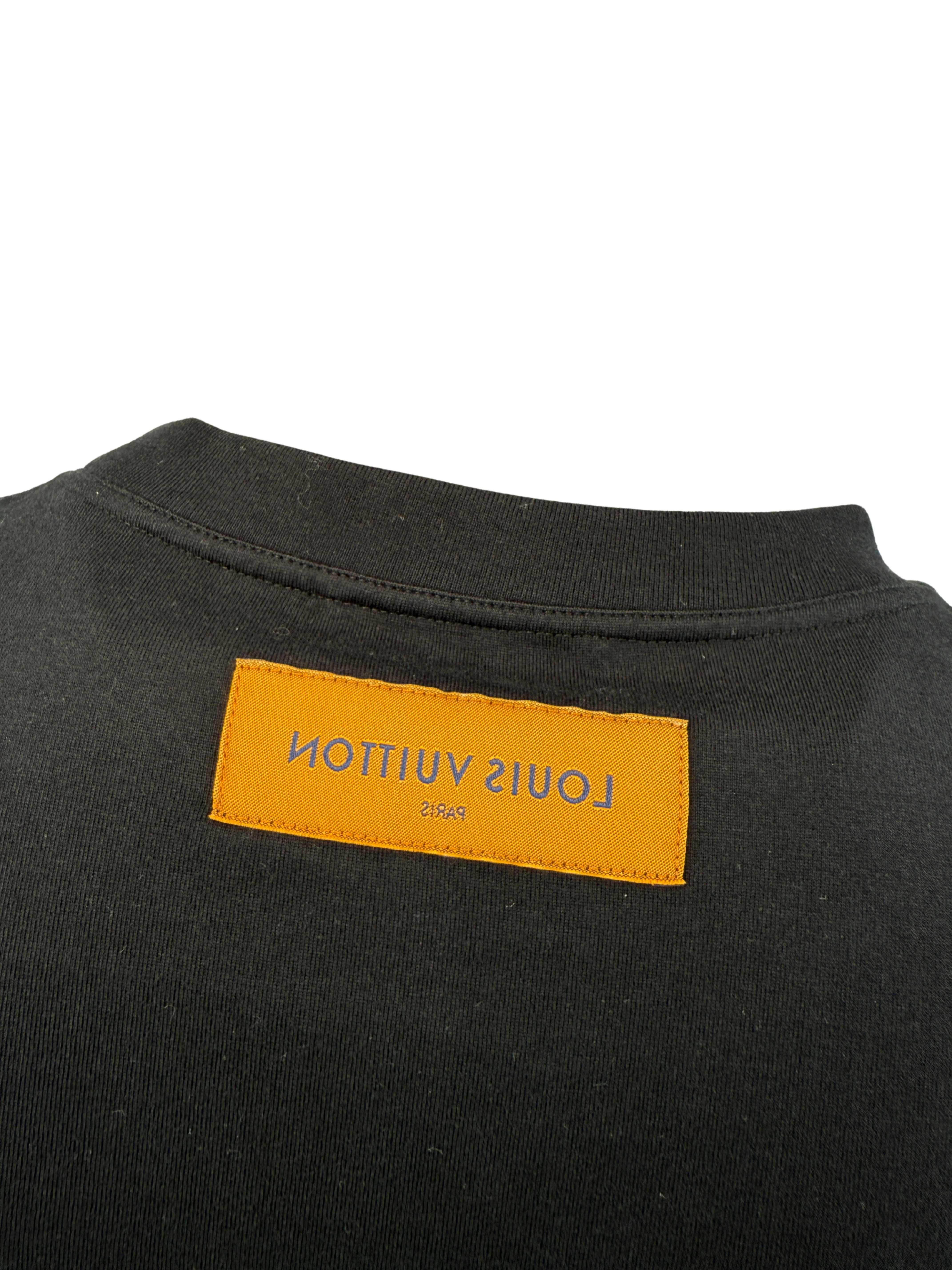 Louis Vuitton Embossed LV T-Shirt - Black (Unused) Louis Vuitton