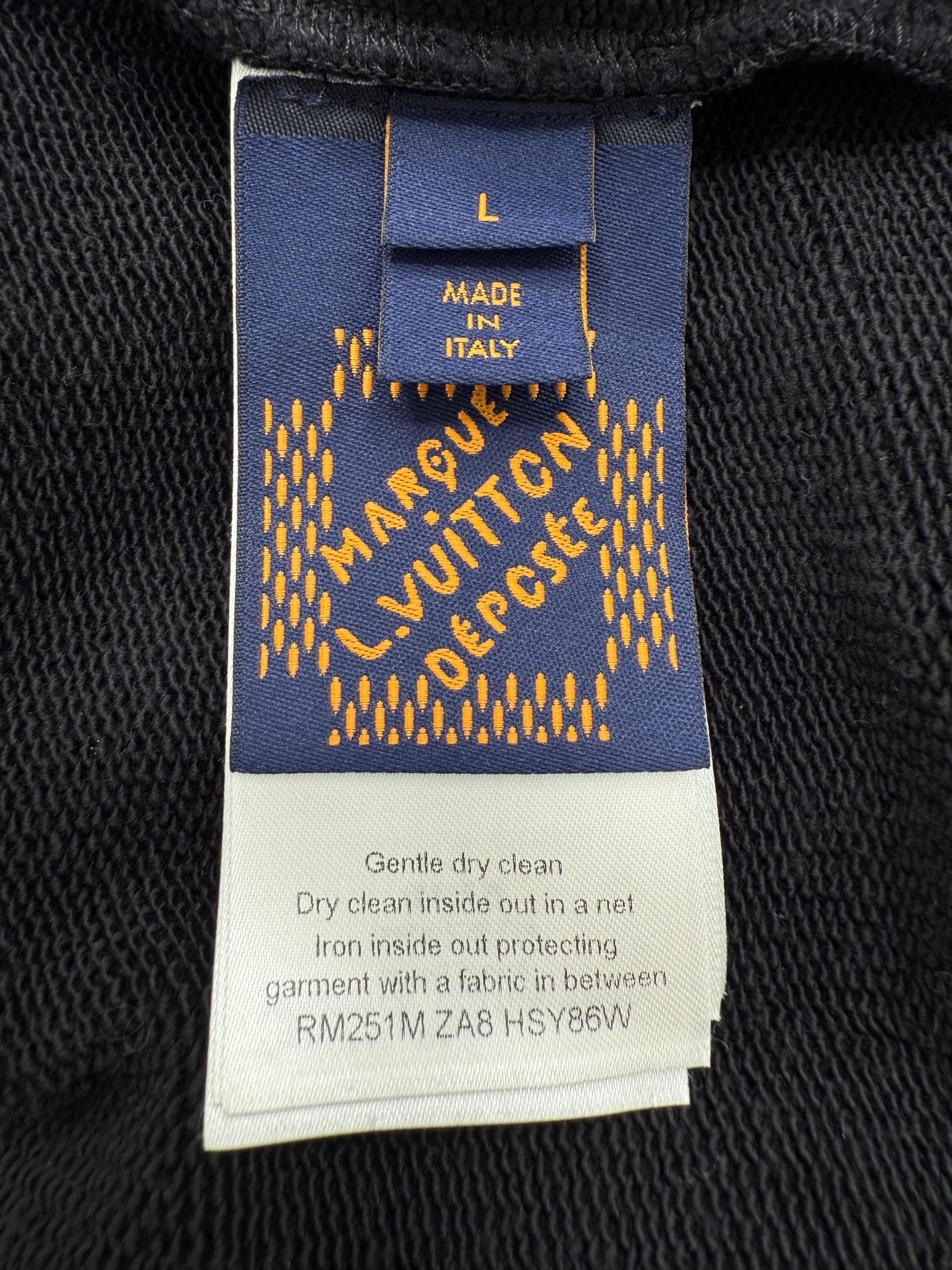 Louis Vuitton Embellished Signature Patch Sweatshirt - Black