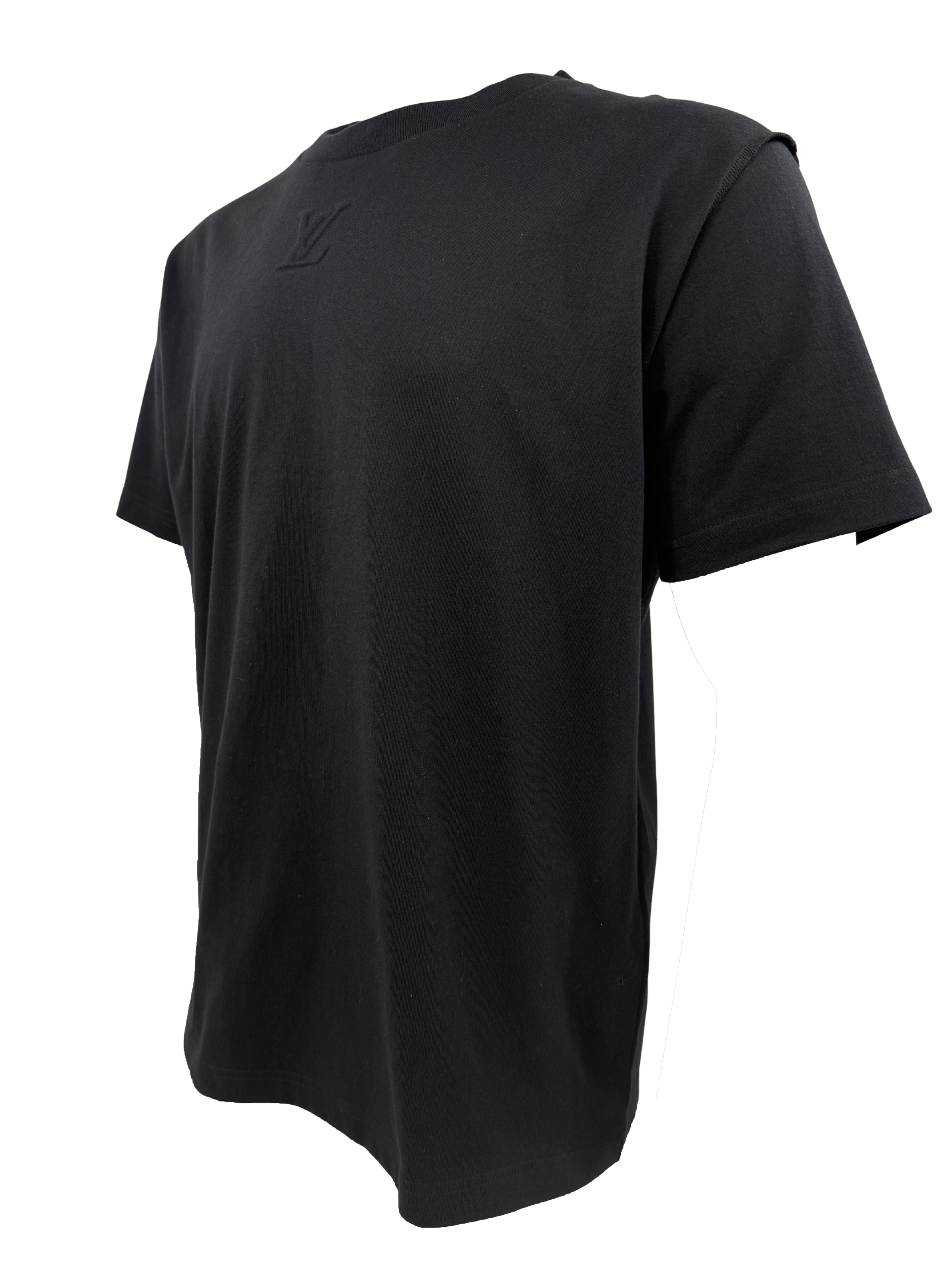 Louis Vuitton Embossed LV T-Shirt - Black (Unused) Louis Vuitton