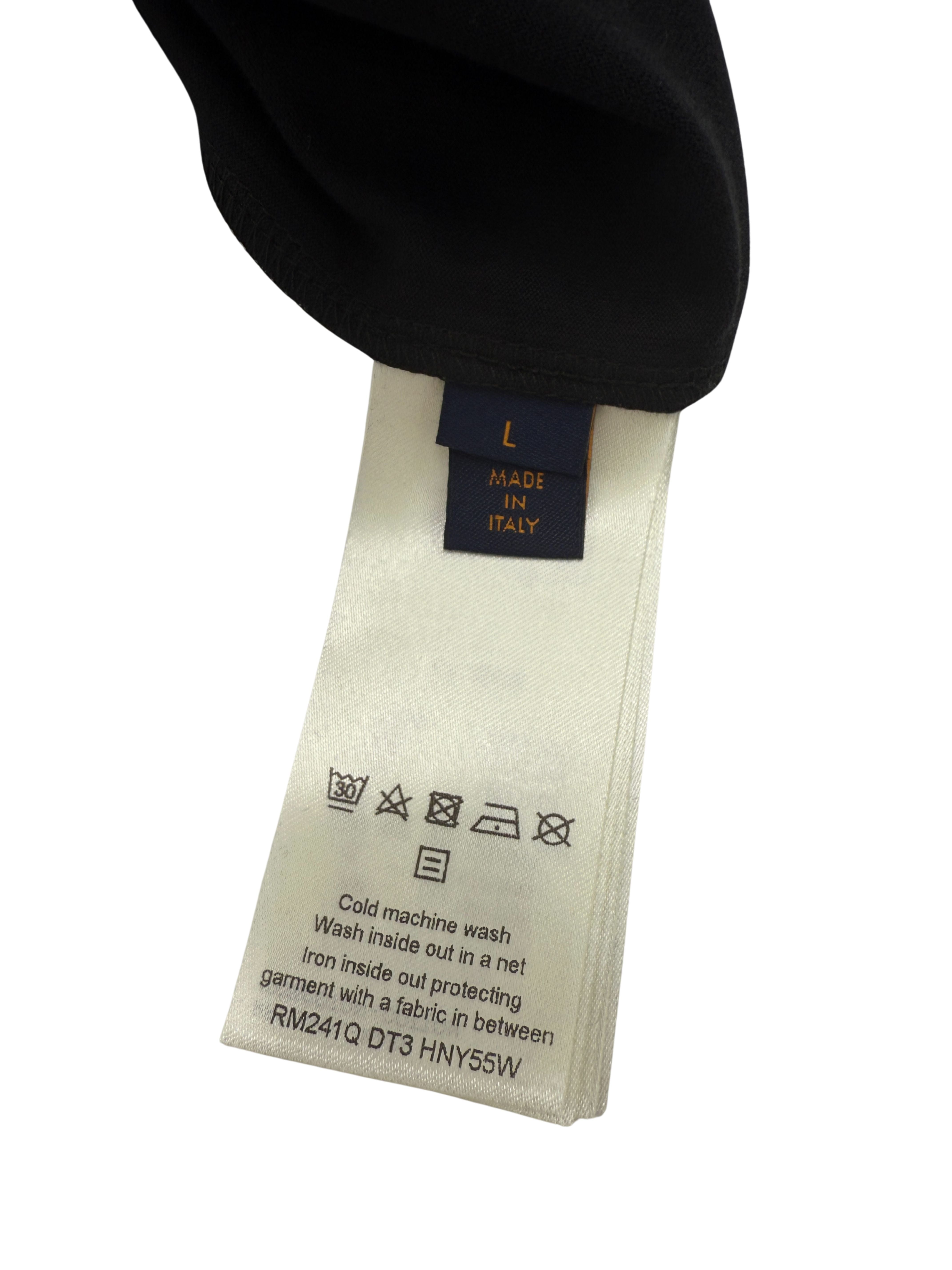 Louis Vuitton Embossed LV T-Shirt - Black (Unused) Louis Vuitton