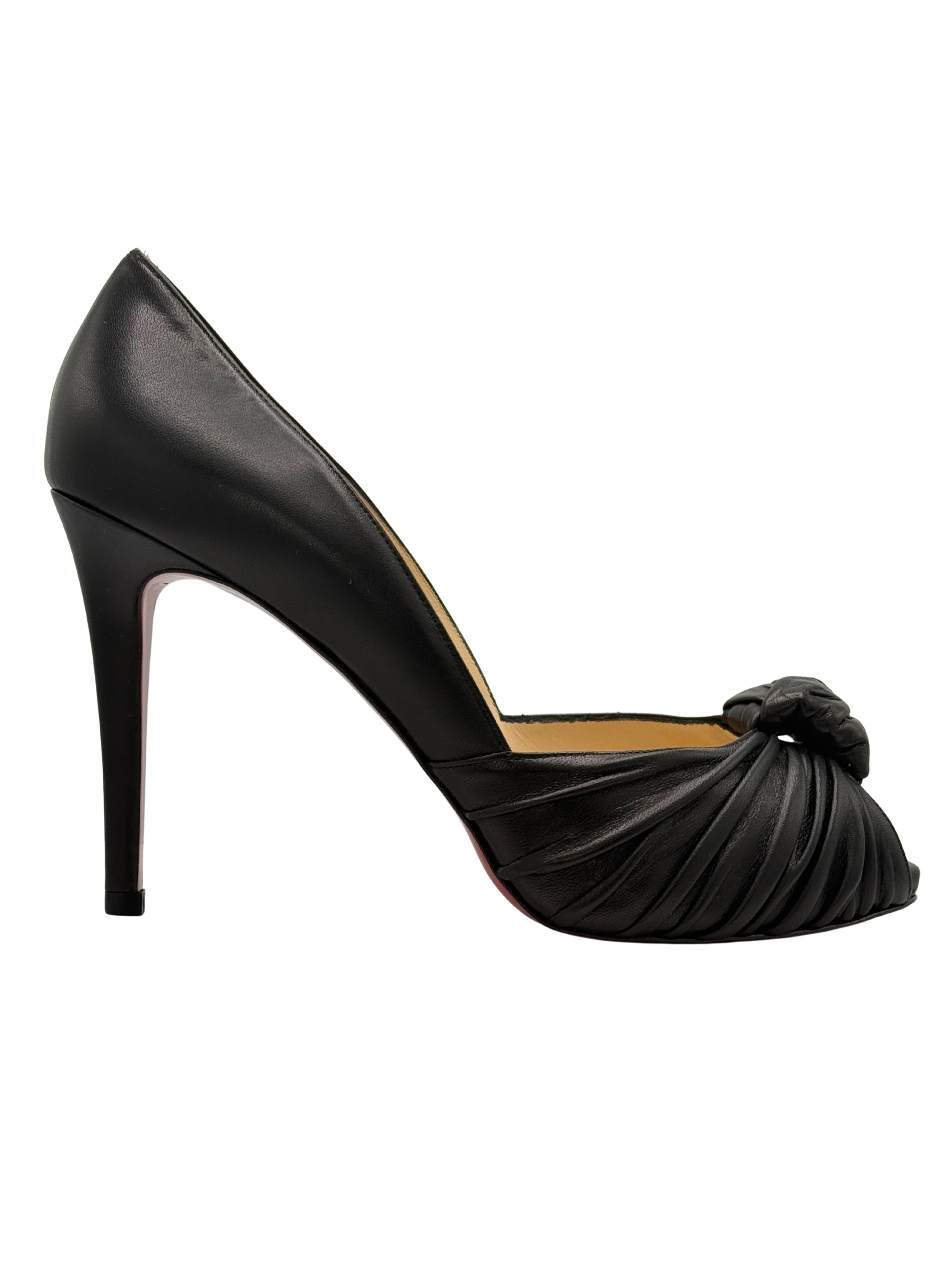Christian Louboutin Lady Gres Peep Toe Pump - Black (Unused)