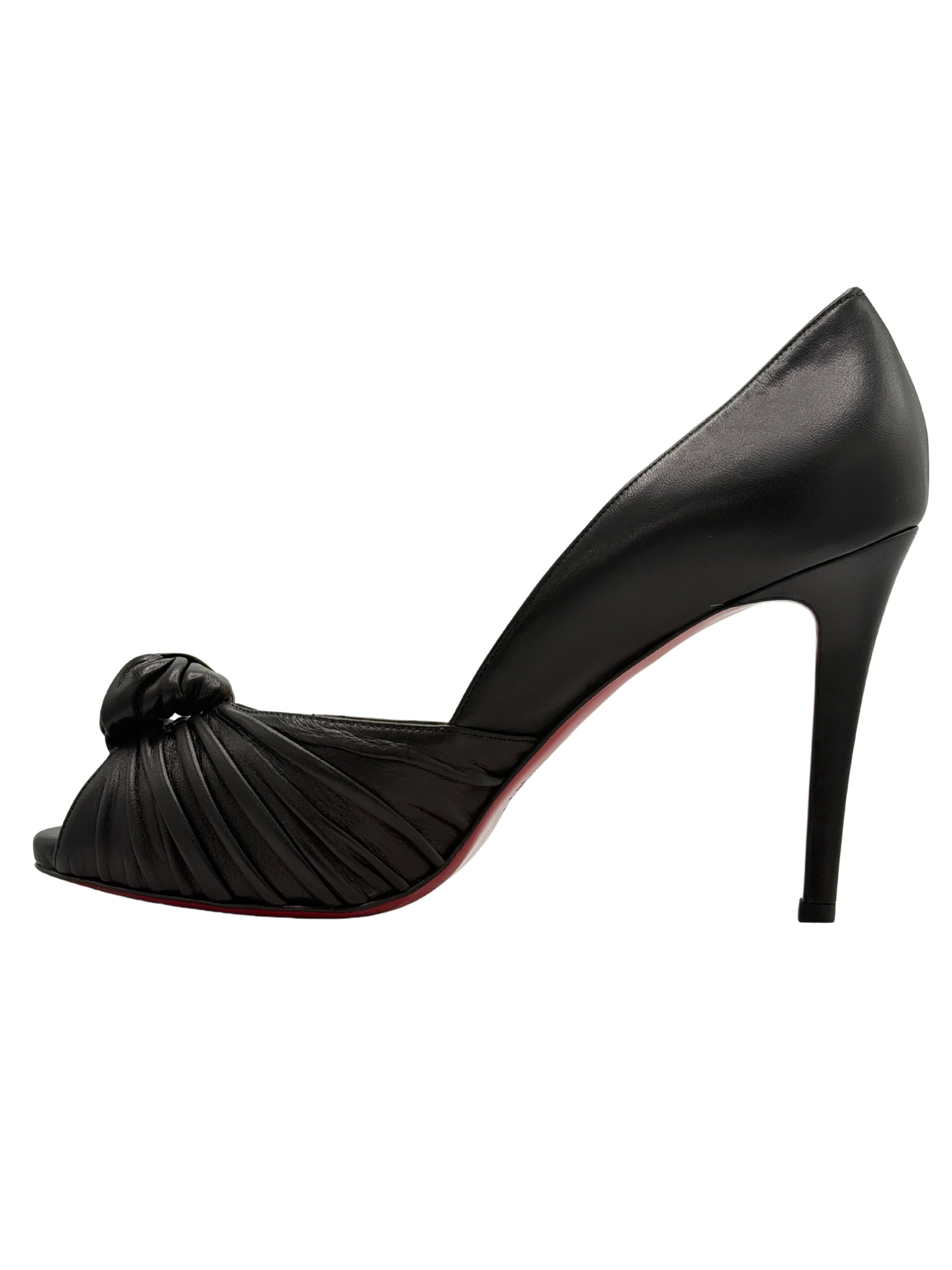 Christian Louboutin Lady Gres Peep Toe Pump - Black (Unused)
