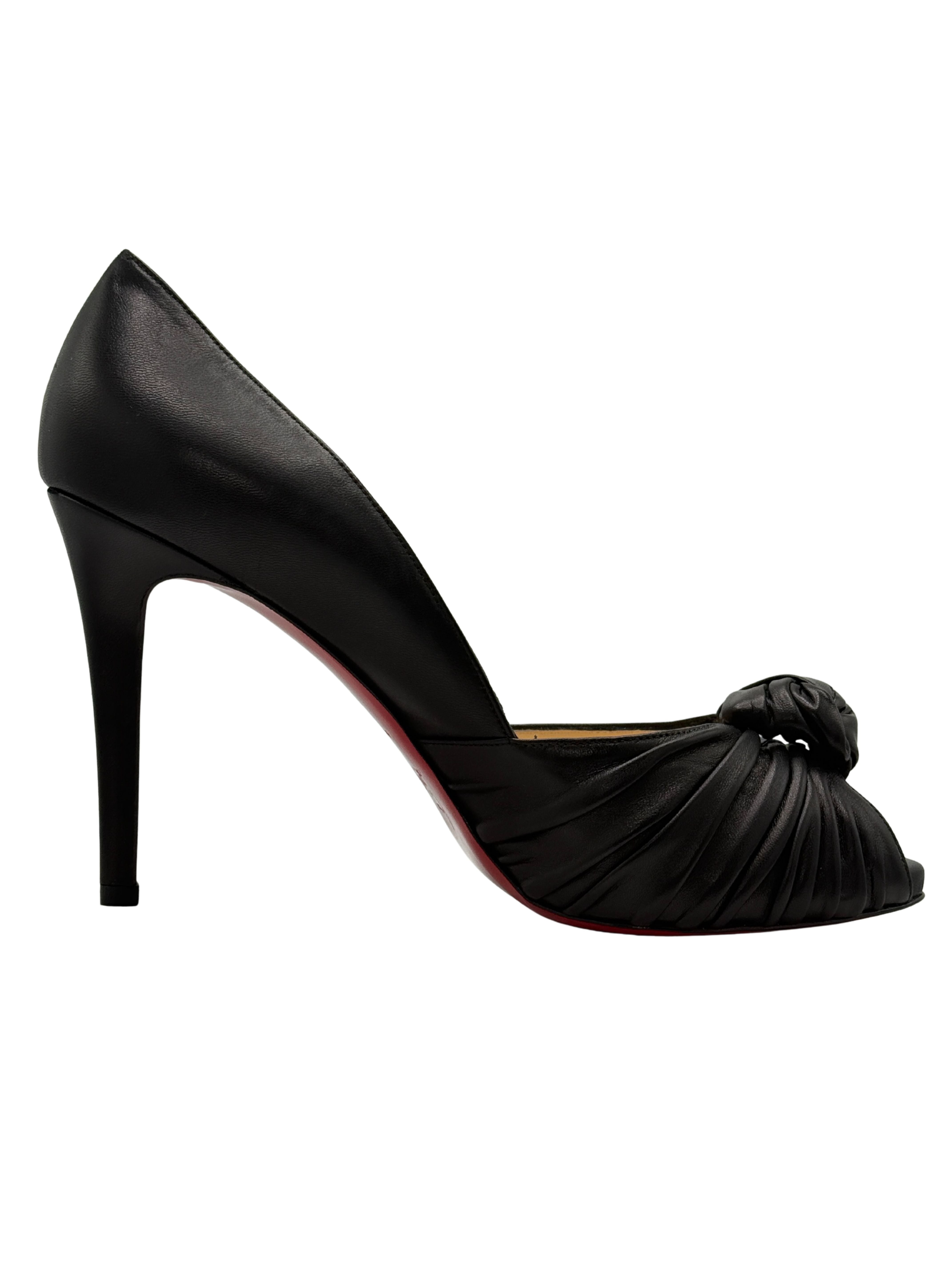 Christian Louboutin Lady Gres Peep Toe Pump - Black (Unused)