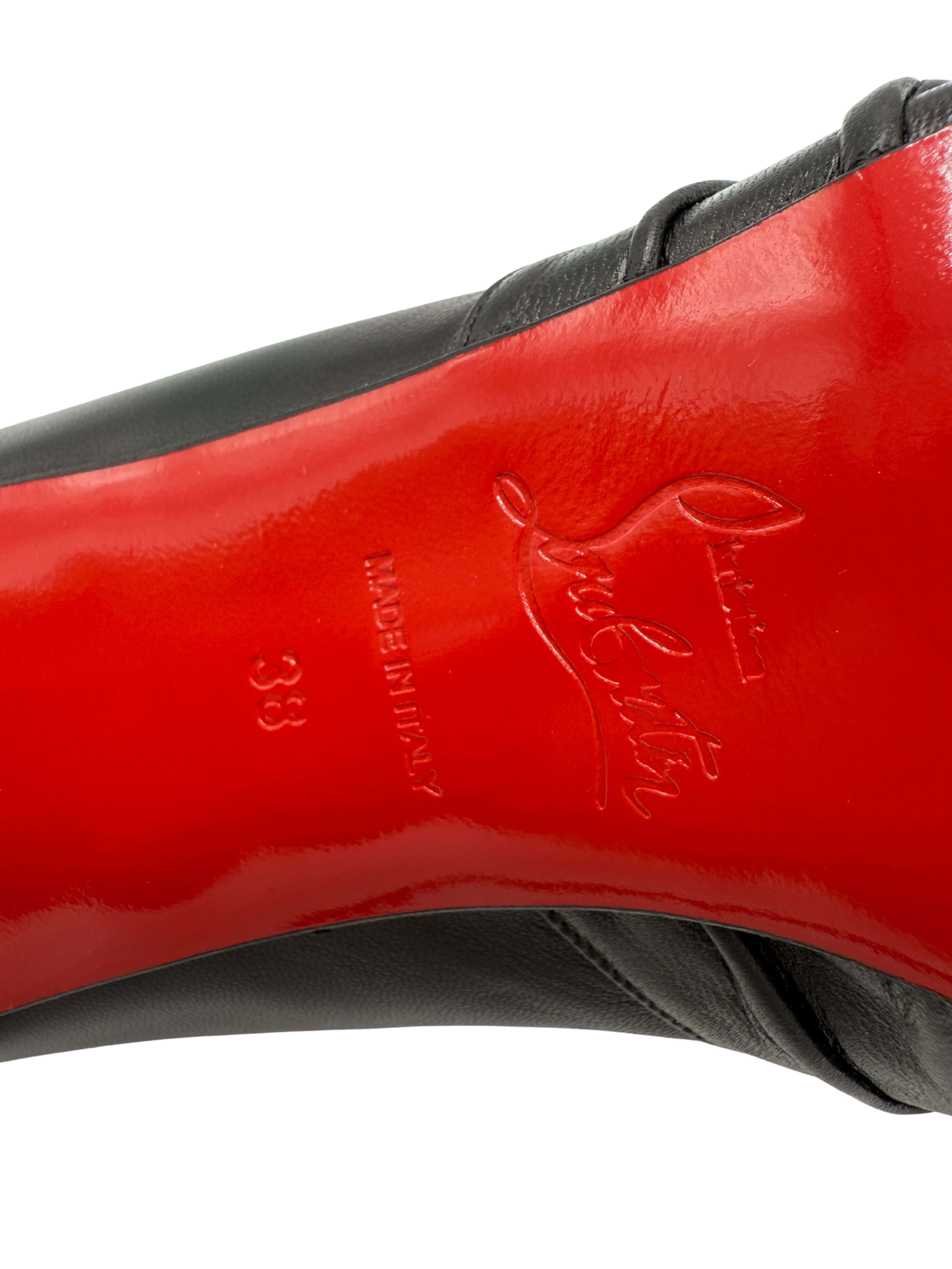 Christian Louboutin Lady Gres Peep Toe Pump - Black (Unused)