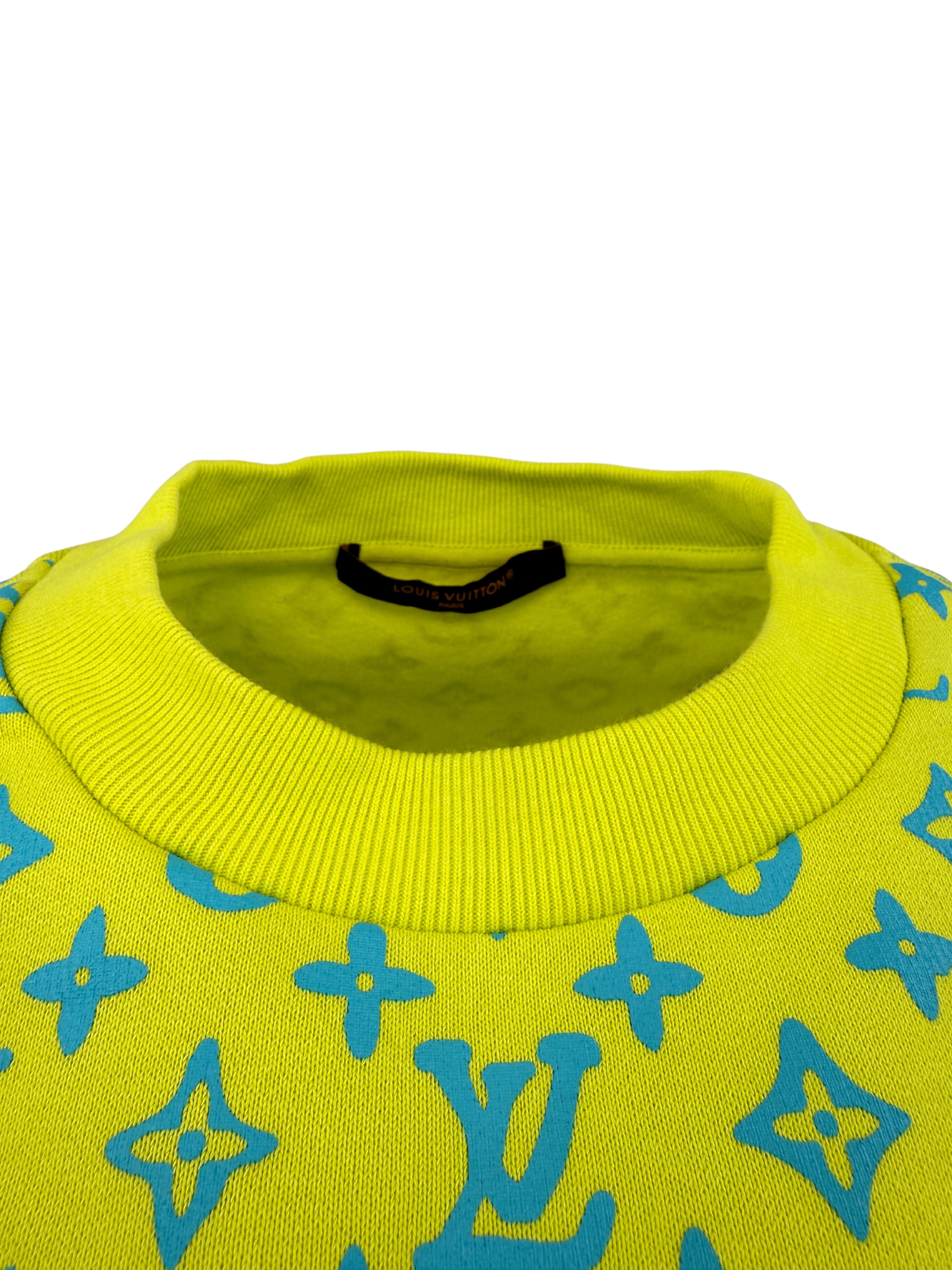 Louis Vuitton Monogram Sweatshirt - Lime Green