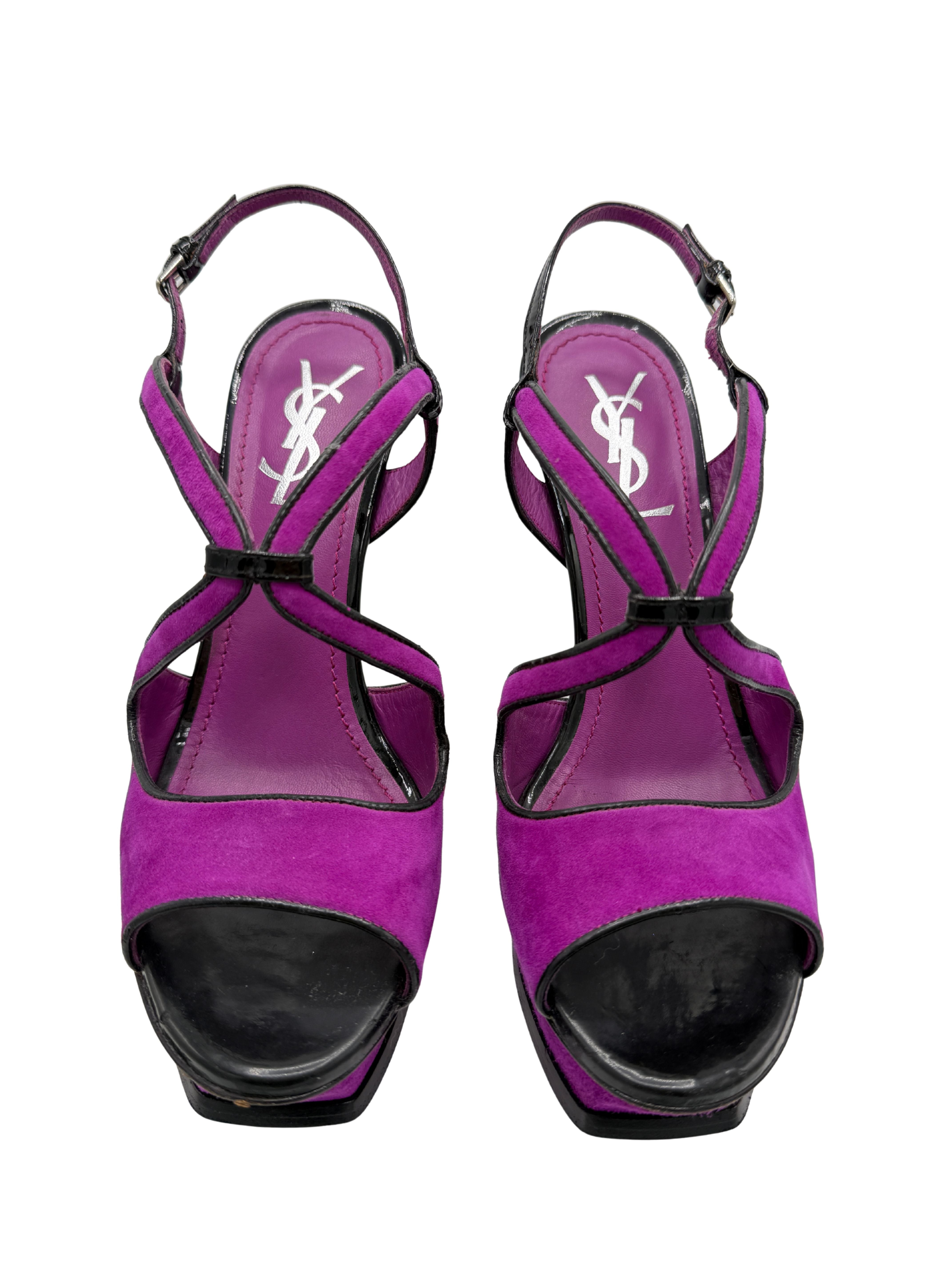 Yves Saint Laurent Tribute Sandals - Purple