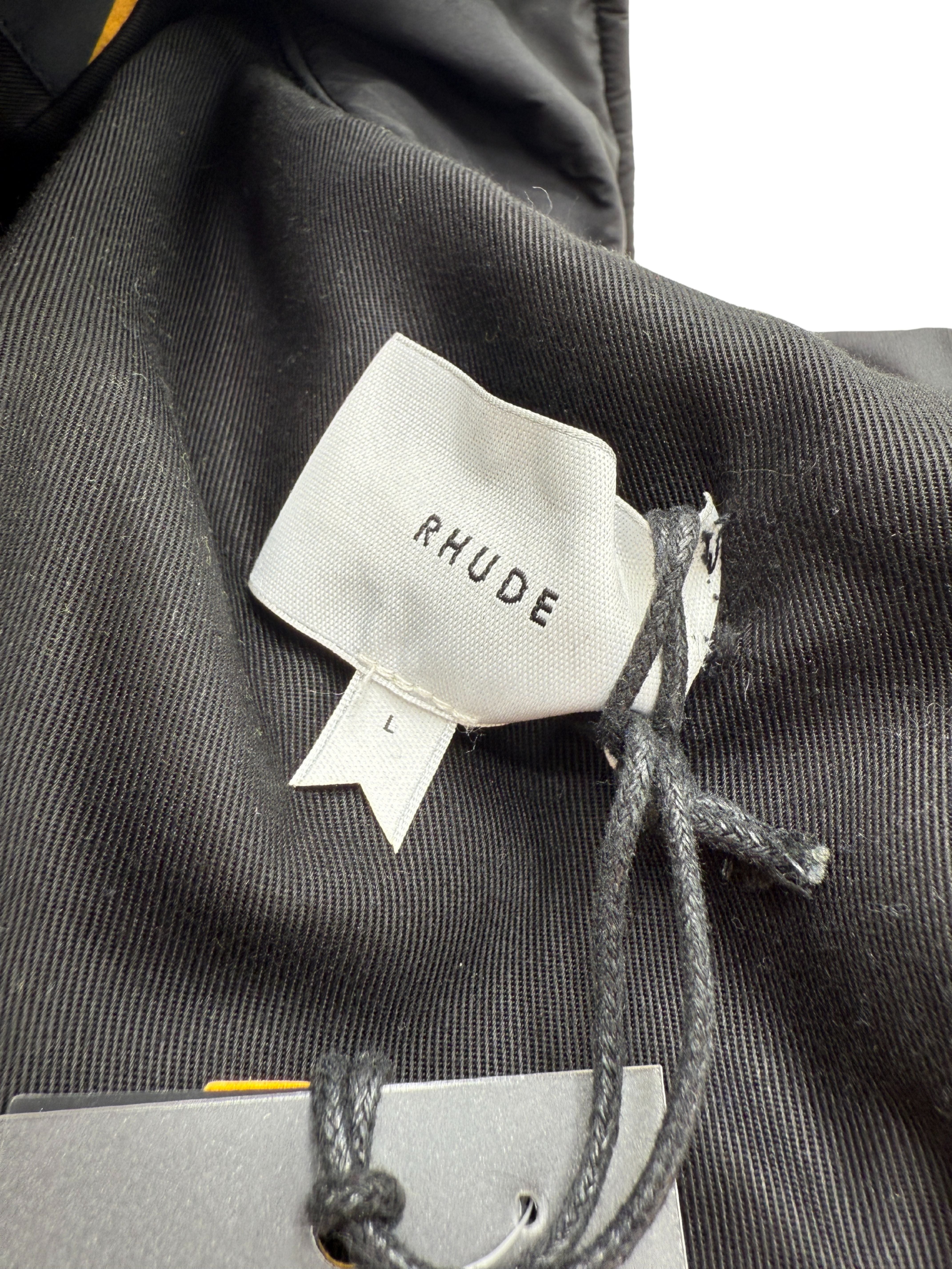 Rhude Chevron Quilted Puffer Jacket - Orange (Unused)