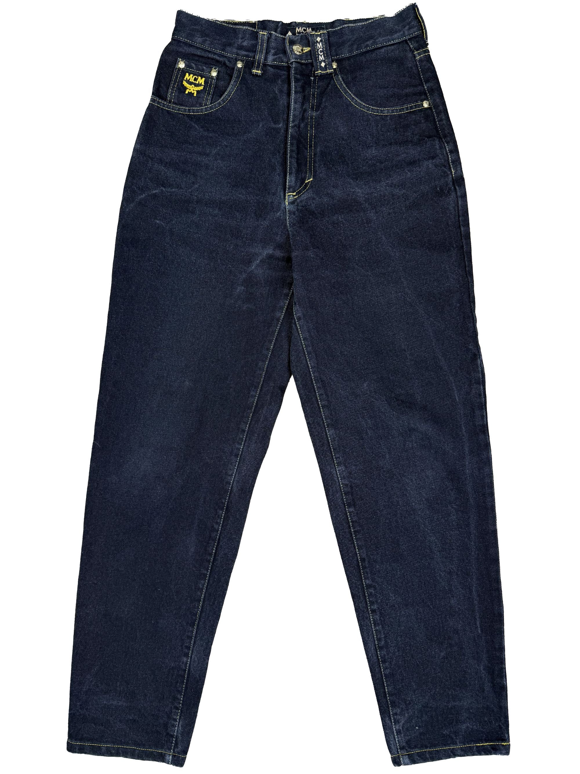 MCM Diamanté Mom Jeans - Black MCM