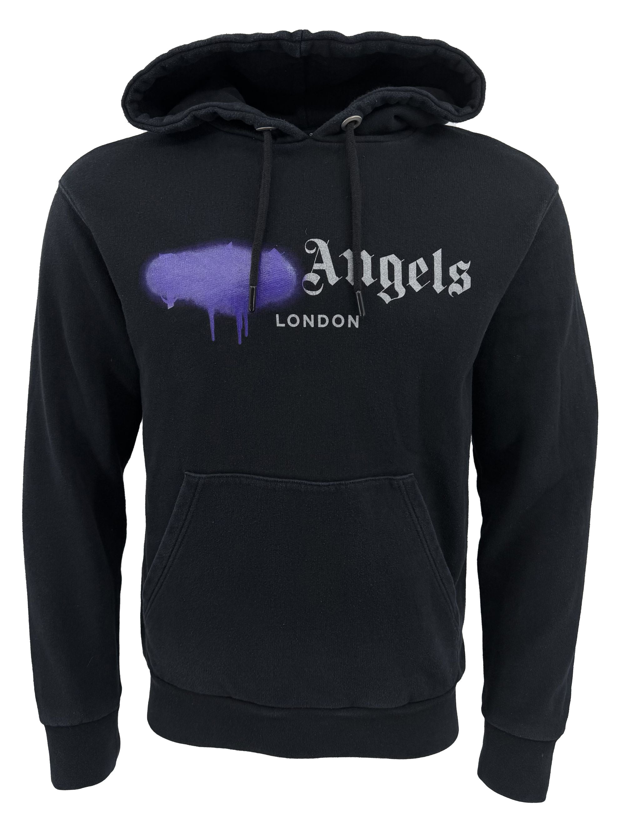 Palm Angels Spray London Hoodie - Black Palm Angels