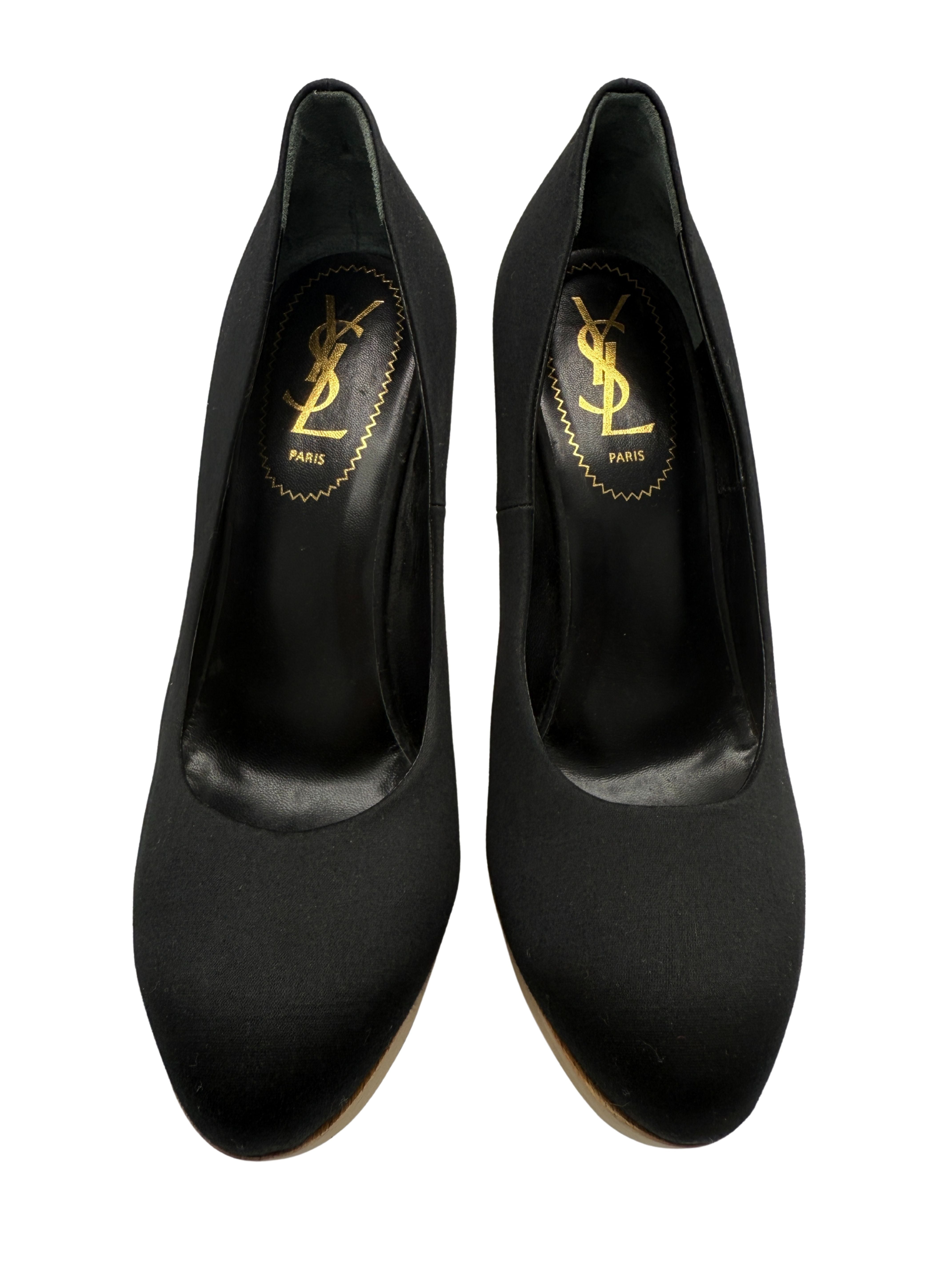 Yves Saint Laurent Maryna Wedge Pump - Black (Unused)