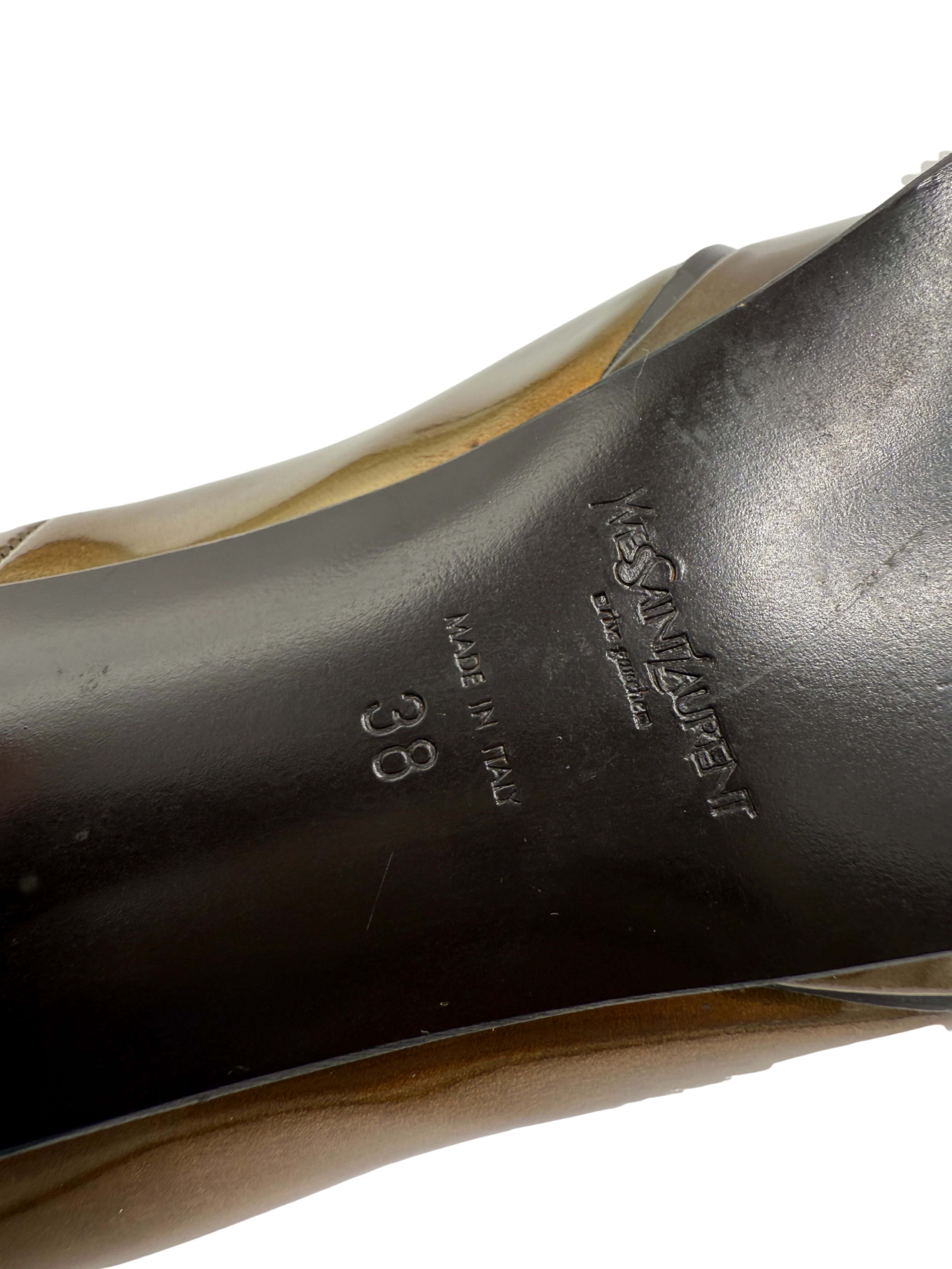 Yves Saint Laurent Tribute 105 Platform Pumps - Gold