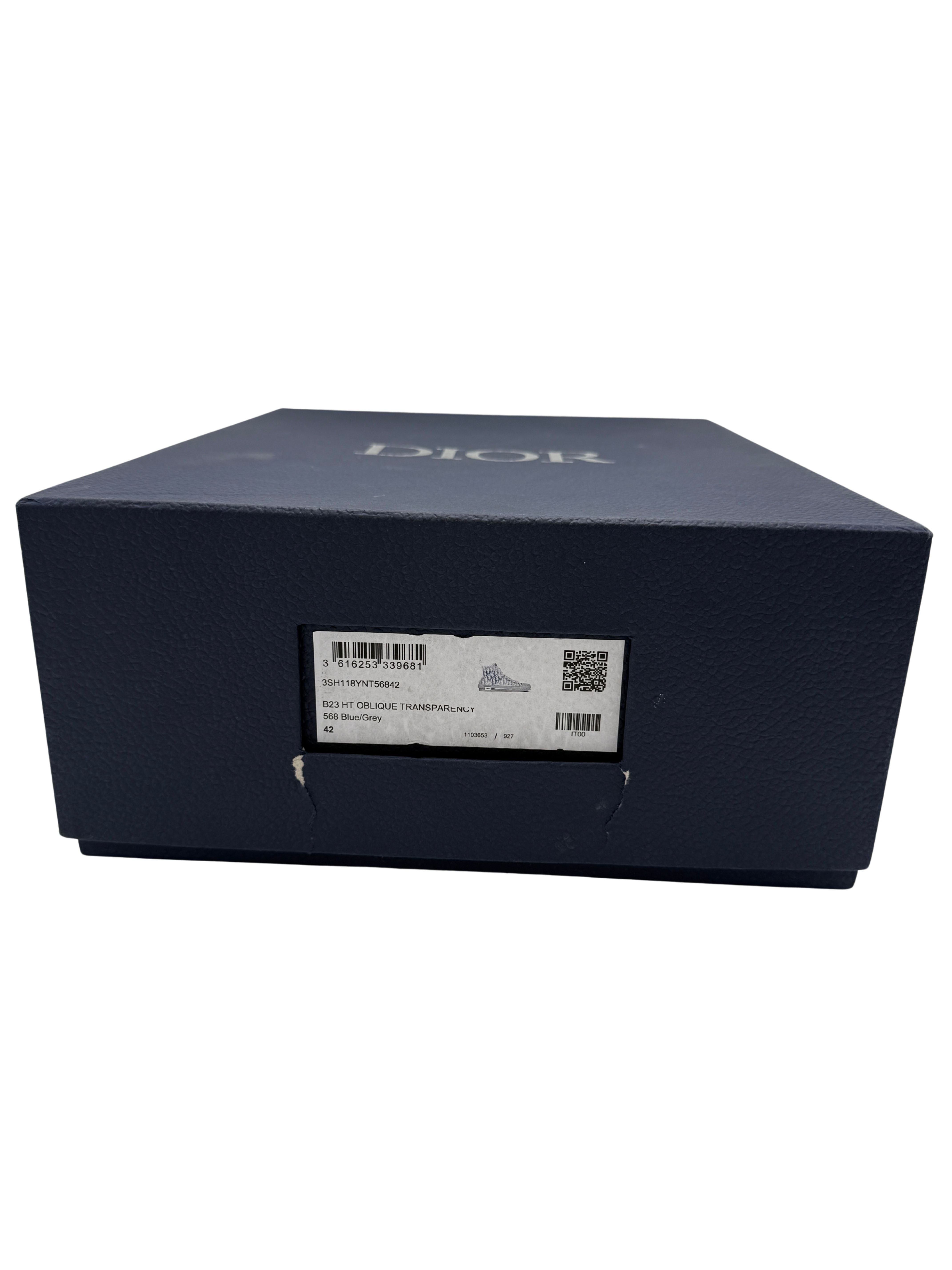 Dior B23 High Dior Oblique - Blue Grey